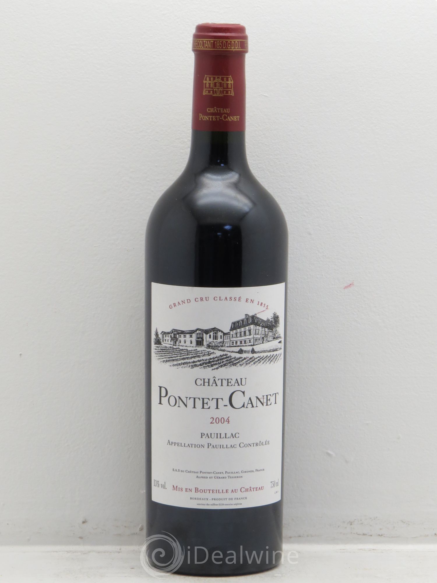 Château Pontet Canet 5ème Grand Cru Classé 2004 - Lot de 6 bouteilles - 0