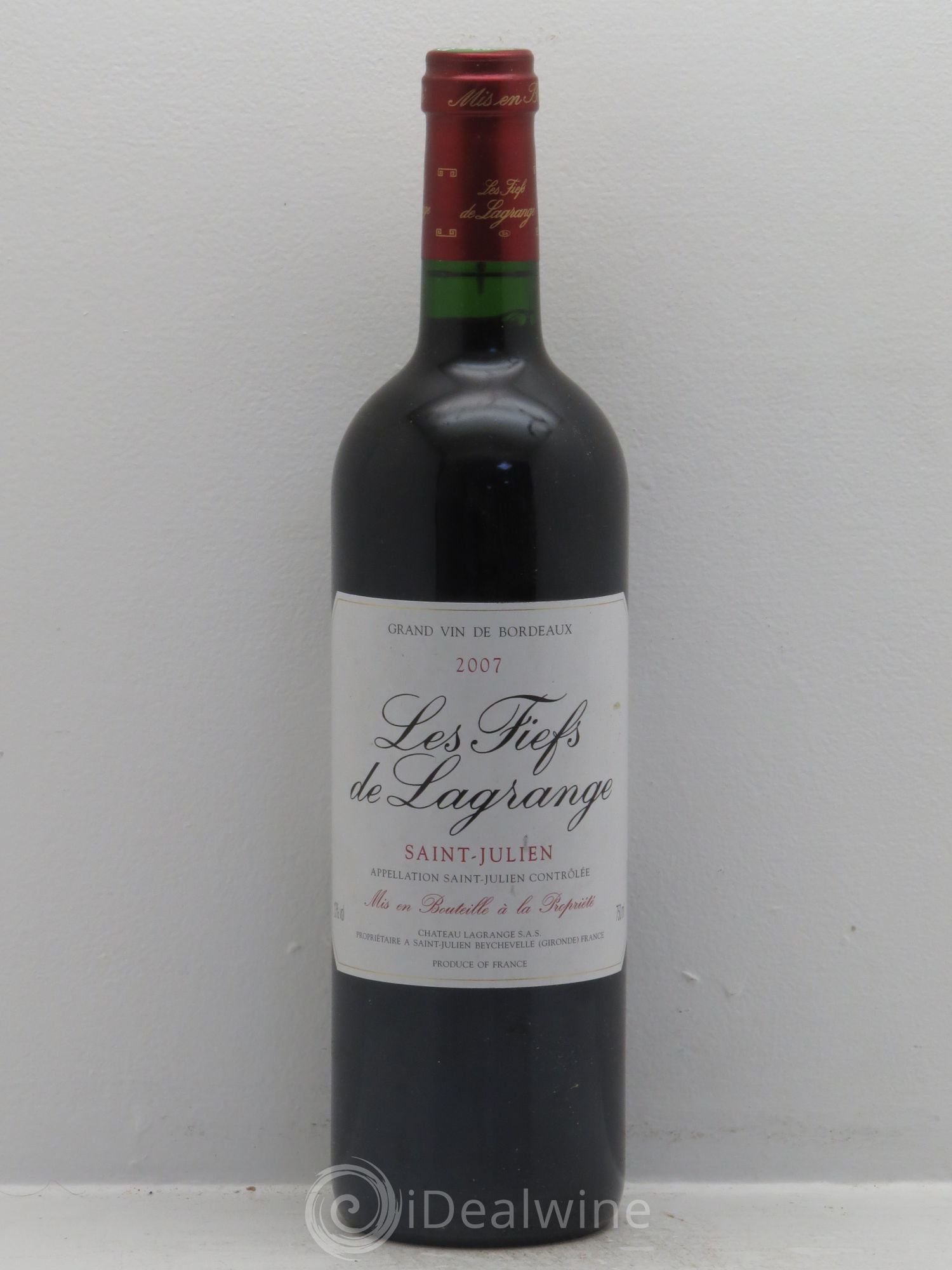 Les Fiefs de Lagrange Second Vin 2007 - Lot de 1 bouteille - 0
