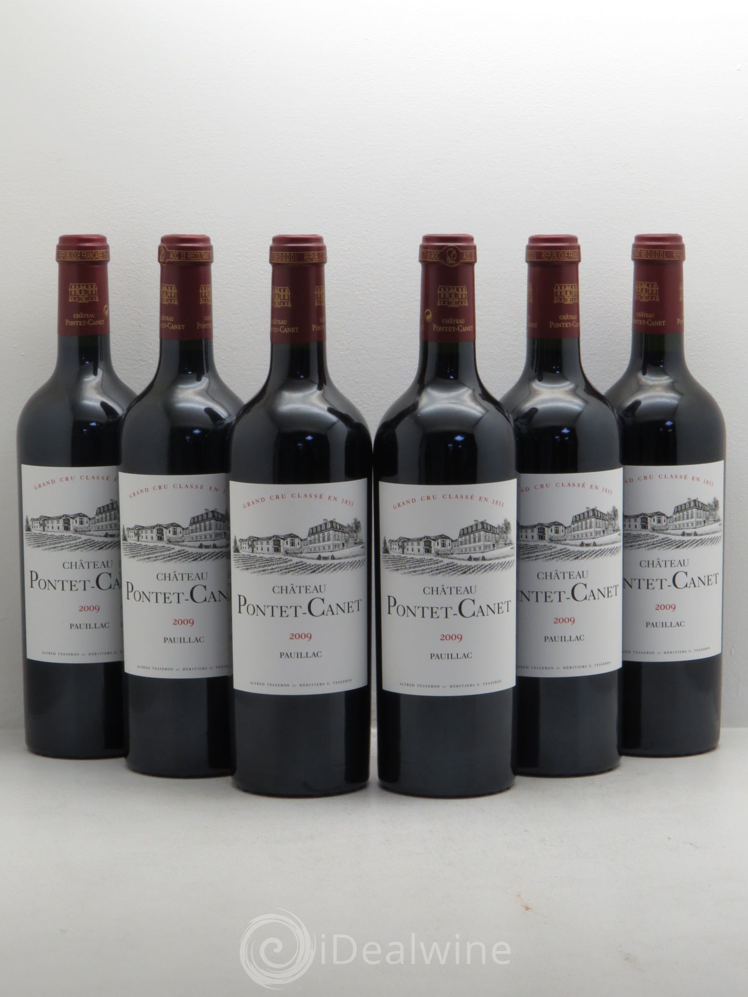 Château Pontet Canet 5ème Grand Cru Classé 2009 - Lot de 6 bouteilles - 0