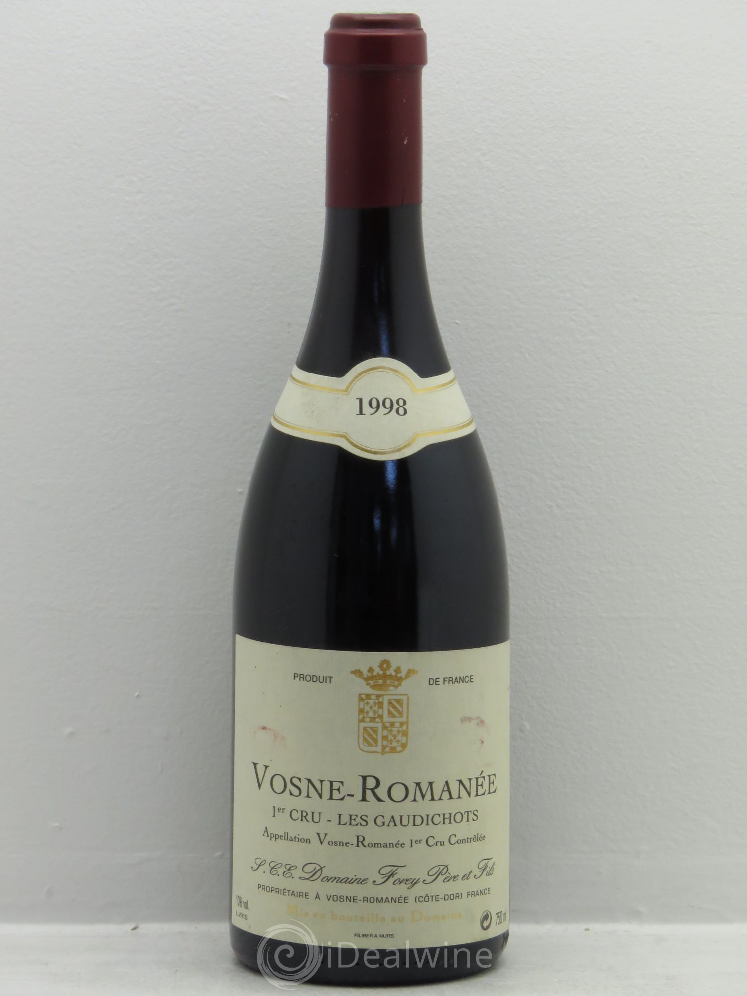 Vosne-Romanée 1er Cru Les Gaudichots Forey Père et Fils (Domaine) 1998 - Lot de 1 bouteille - 0
