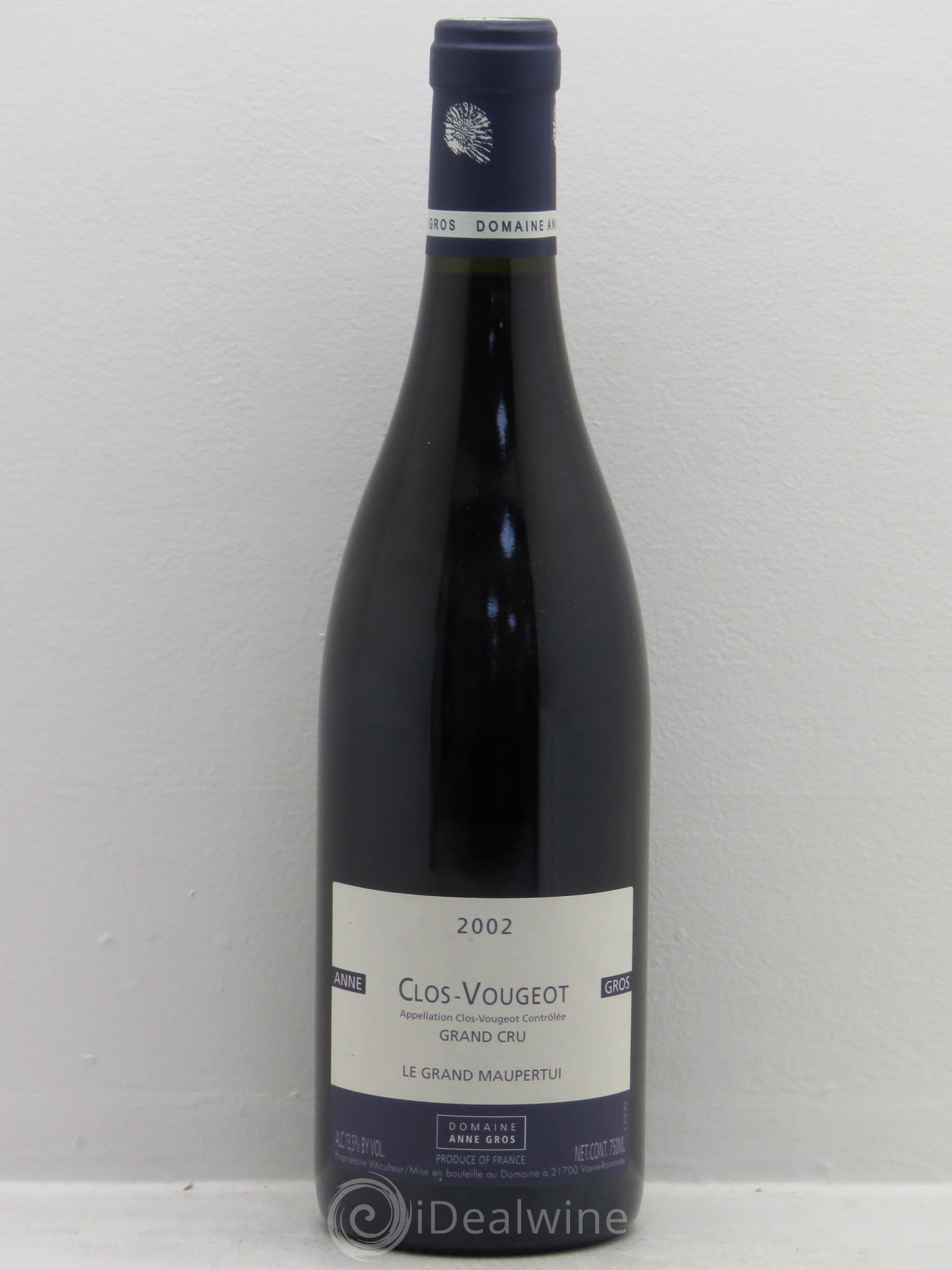 Clos de Vougeot Grand Cru Le Grand Maupertui Anne Gros 2002 - Lot de 1 bouteille - 0