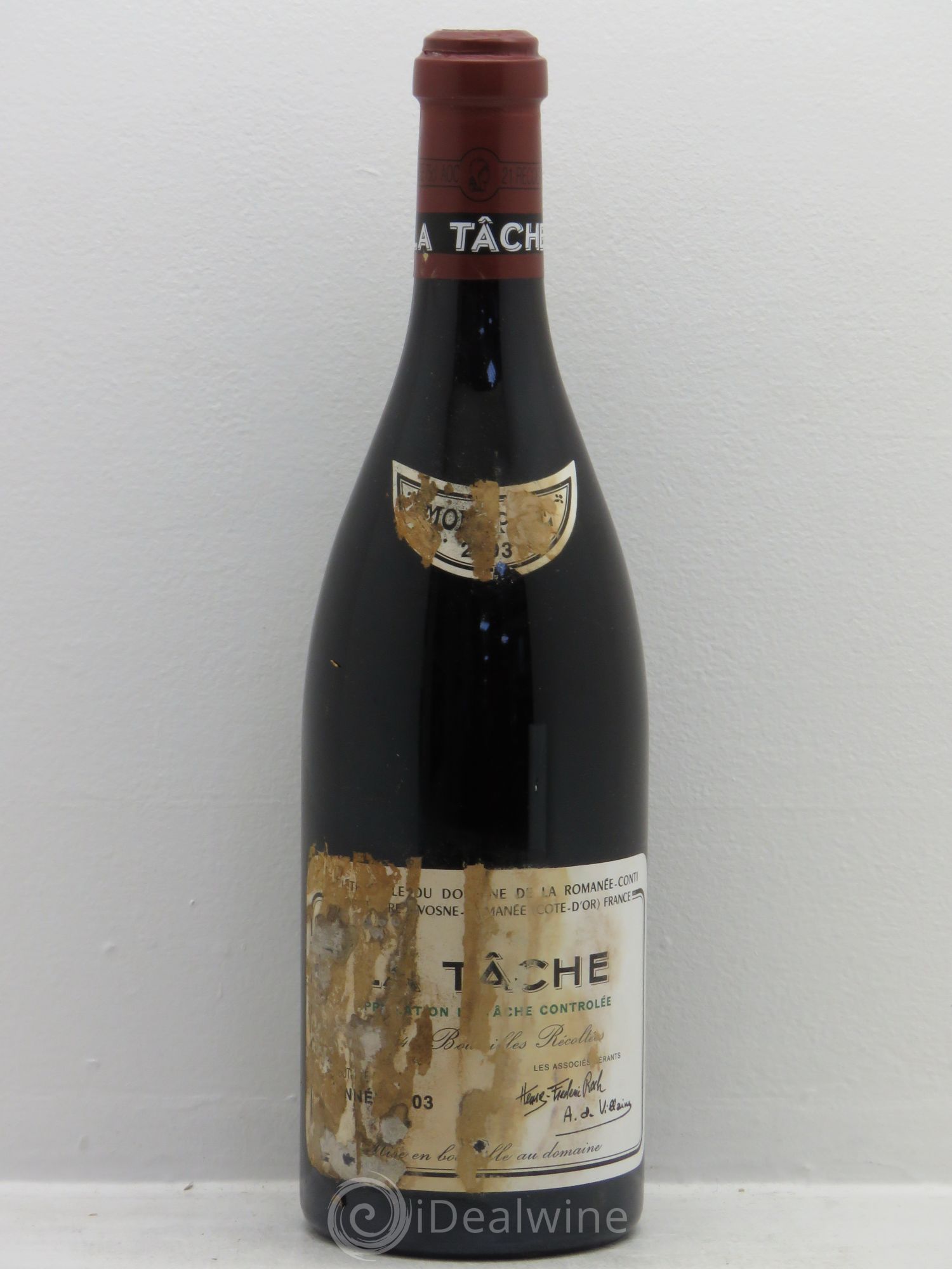 La Tâche Grand Cru Domaine de la Romanée-Conti 2003 - Lot de 1 bouteille - 0