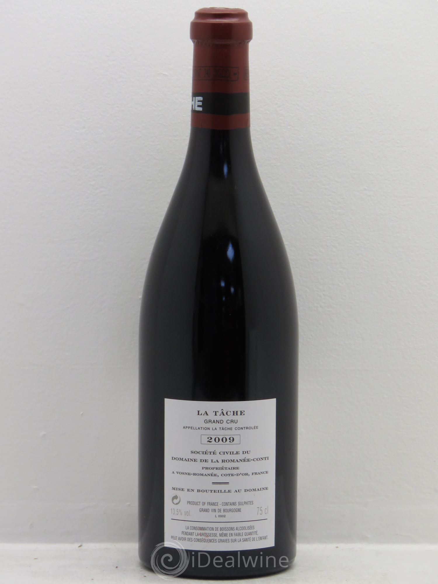 La Tâche Grand Cru Domaine de la Romanée-Conti 2009 - Lot de 1 bouteille - 1