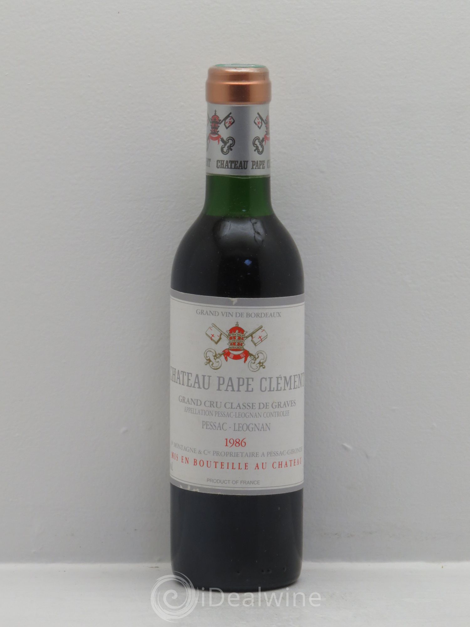 Château Pape Clément Cru Classé de Graves 1986 - Lot de 1 demi bouteille - 0