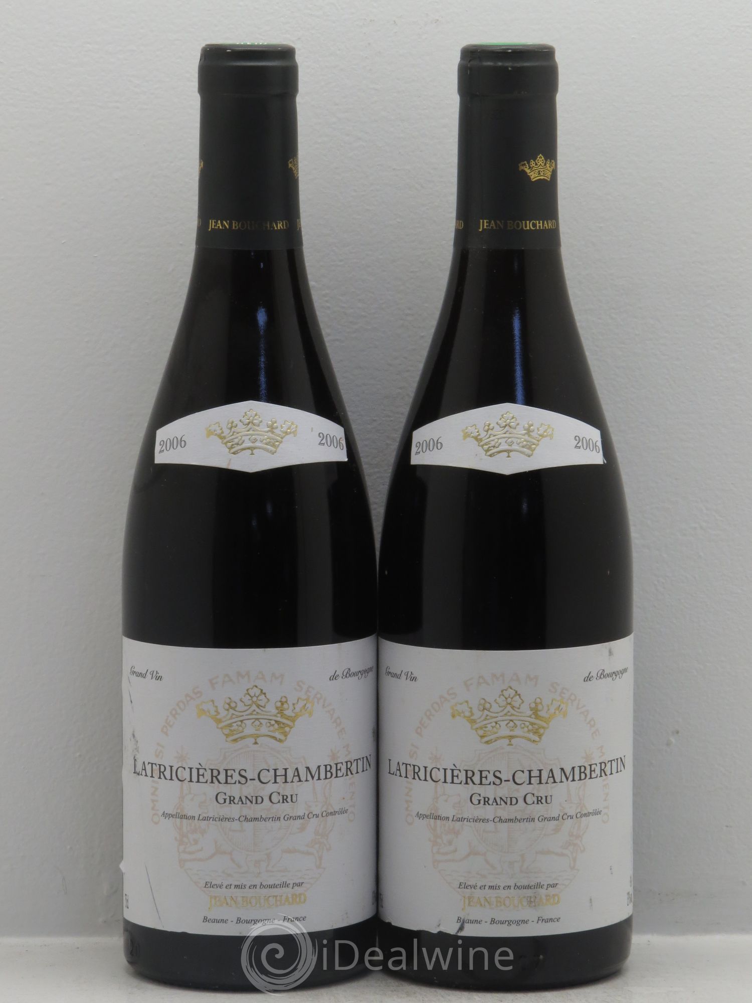 Latricières-Chambertin Grand Cru Jean Bouchard 2006 - Lot de 2 bouteilles - 0