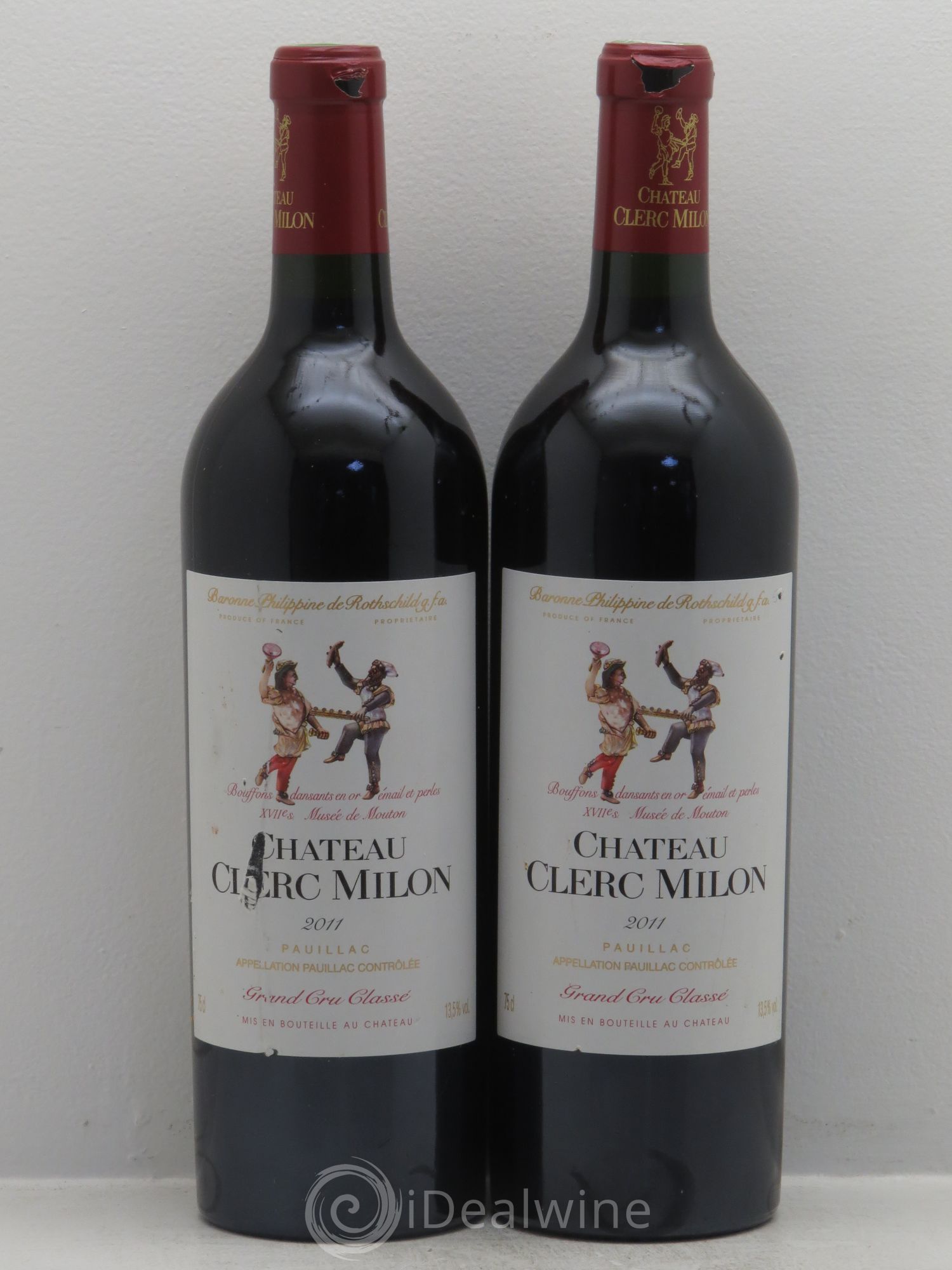 Château Clerc Milon 5ème Grand Cru Classé 2011 - Lot de 2 bouteilles - 0
