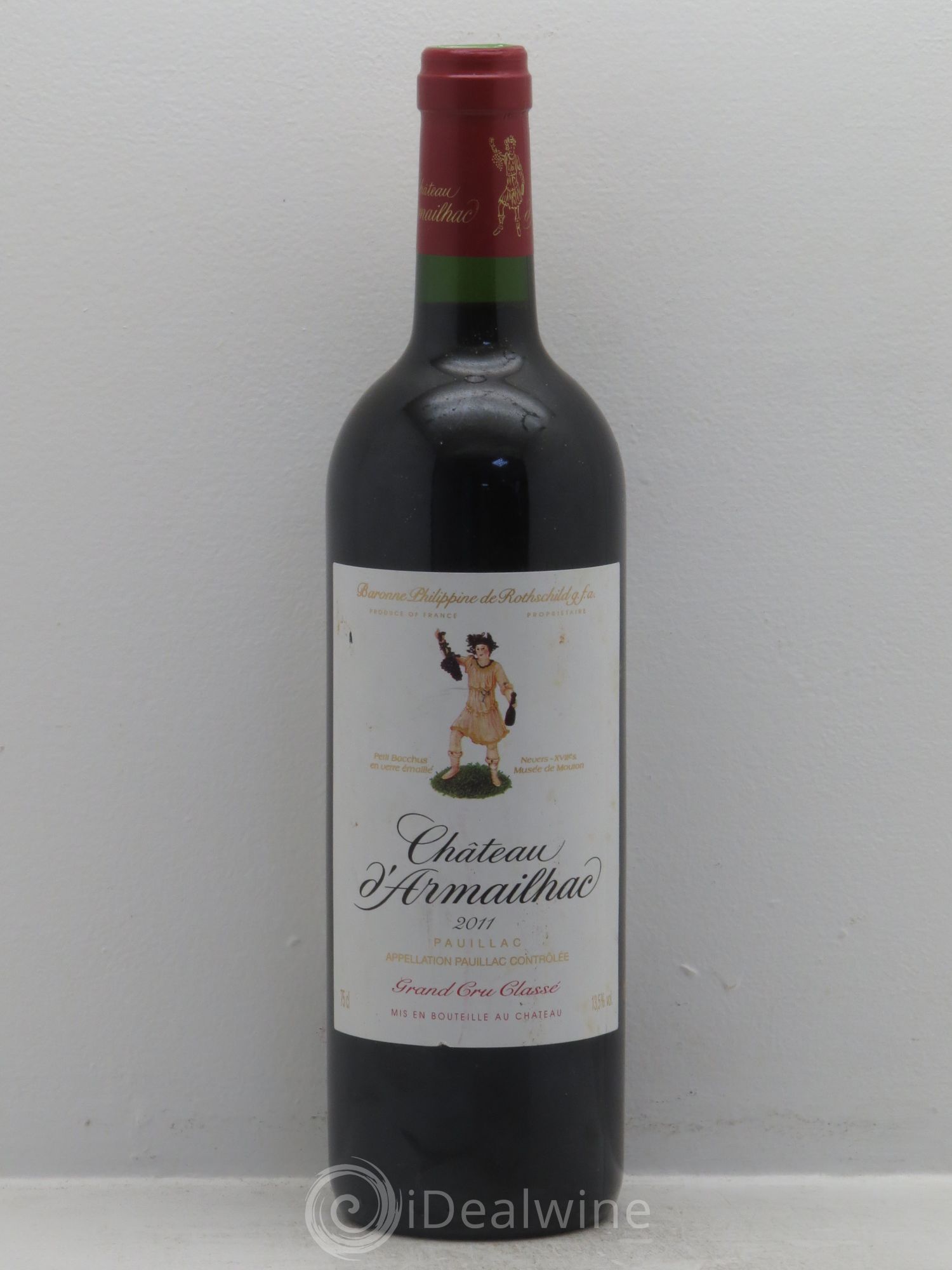 Château d' Armailhac - Mouton Baron(ne) Philippe 5ème Grand Cru Classé 2011 - Lot de 1 bouteille - 0