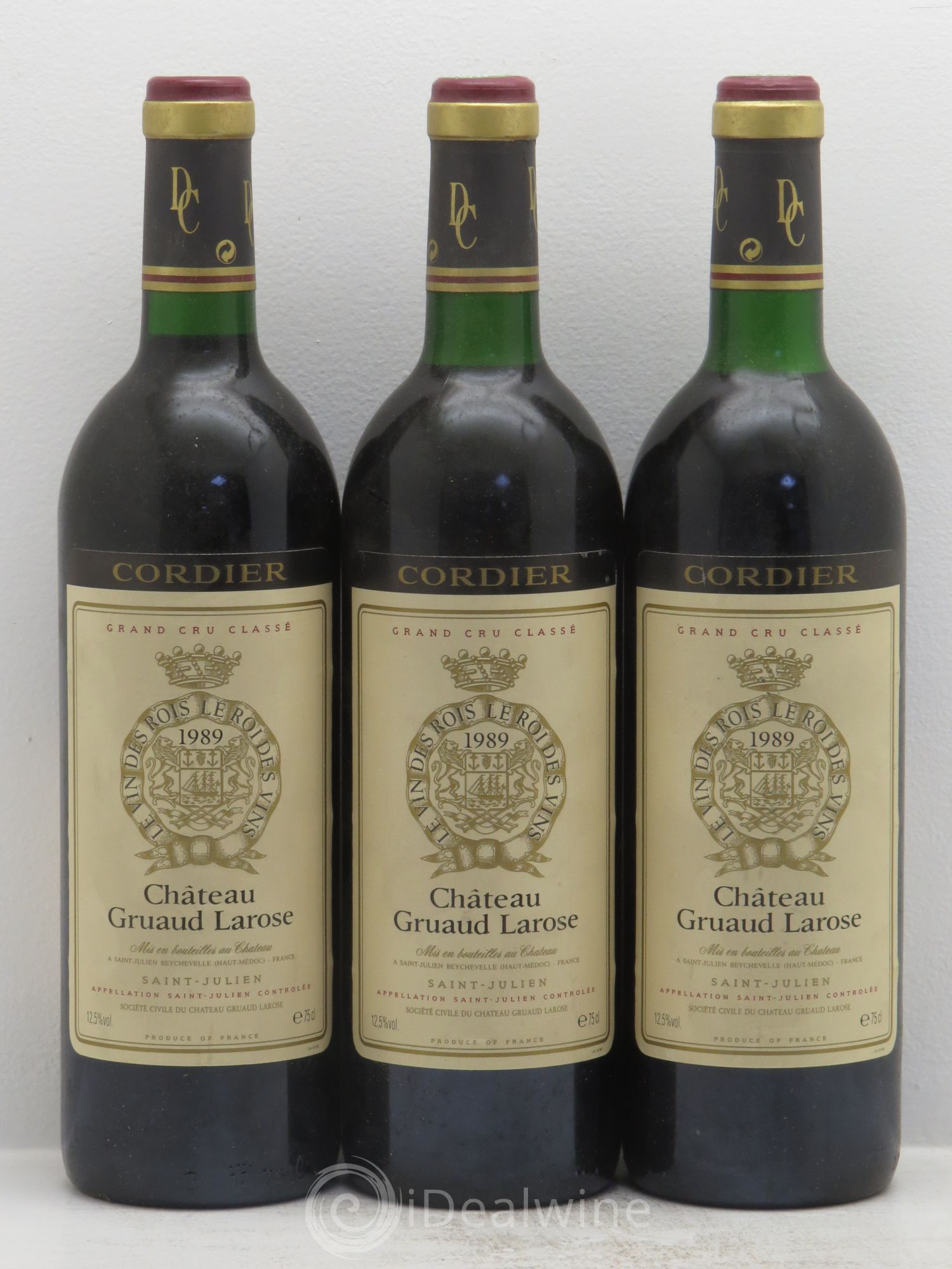 Château Gruaud Larose 2ème Grand Cru Classé 1989 - Lot de 3 bouteilles - 0