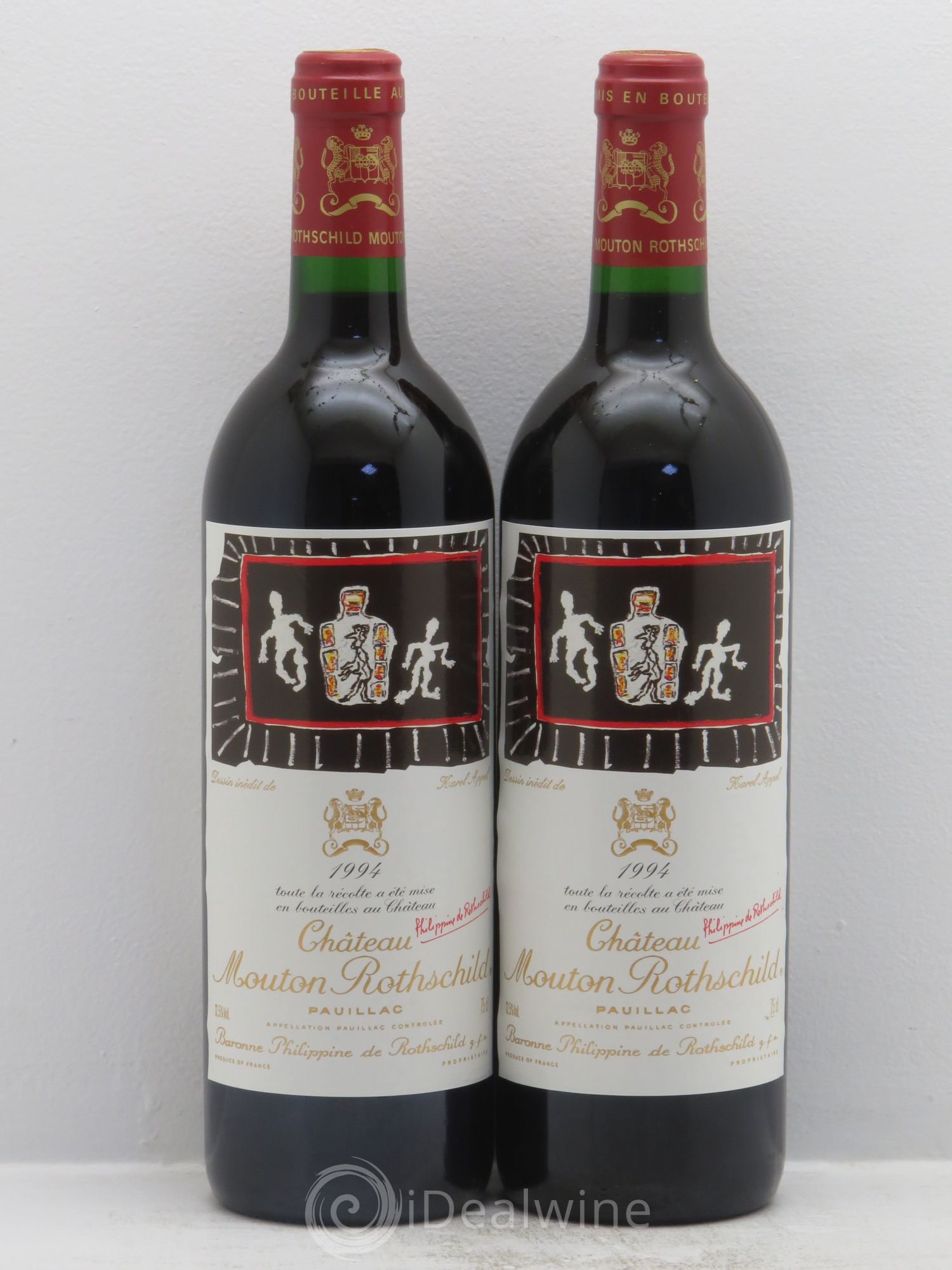 Château Mouton Rothschild 1er Grand Cru Classé 1994 - Lot de 2 bouteilles - 0