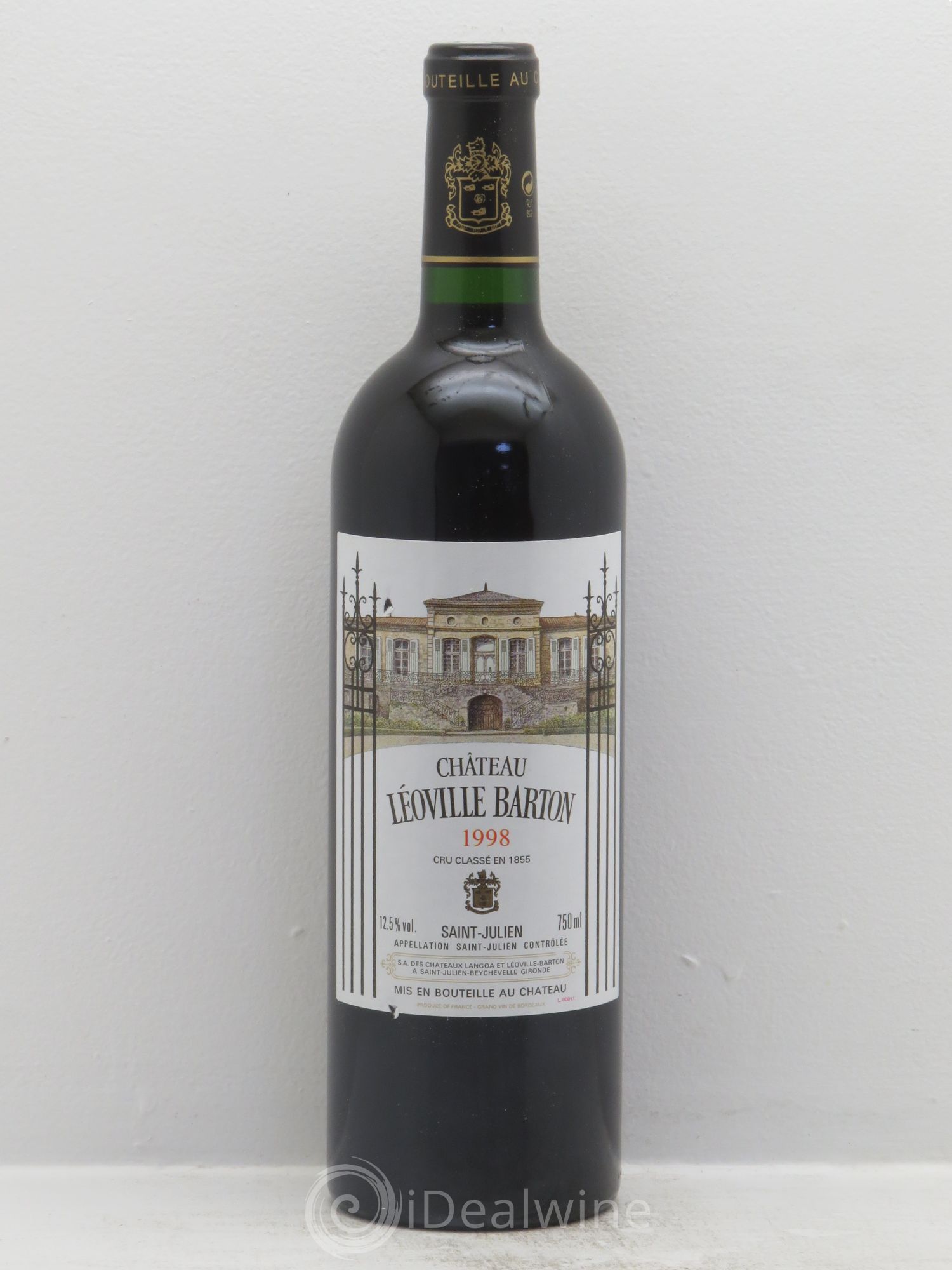 Château Léoville Barton 2ème Grand Cru Classé 1998 - Lot de 12 bouteilles - 0