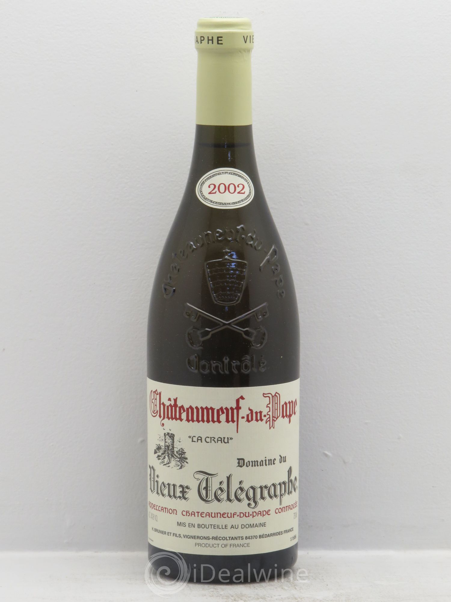 Châteauneuf-du-Pape Vieux Télégraphe (Domaine du) Vignobles Brunier 2002 - Lot de 12 bouteilles - 0