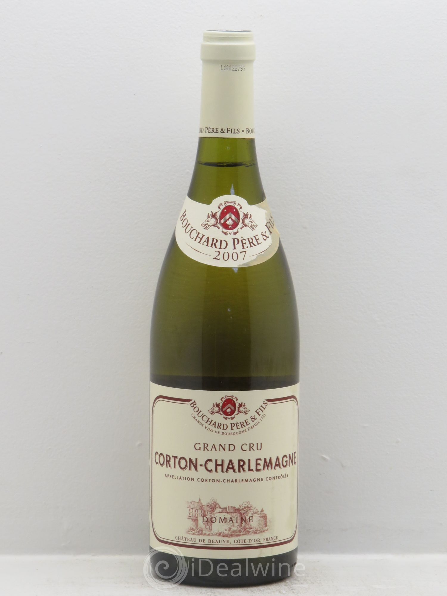 Corton-Charlemagne Grand Cru Bouchard Père & Fils 2007 - Lot de 12 bouteilles - 0