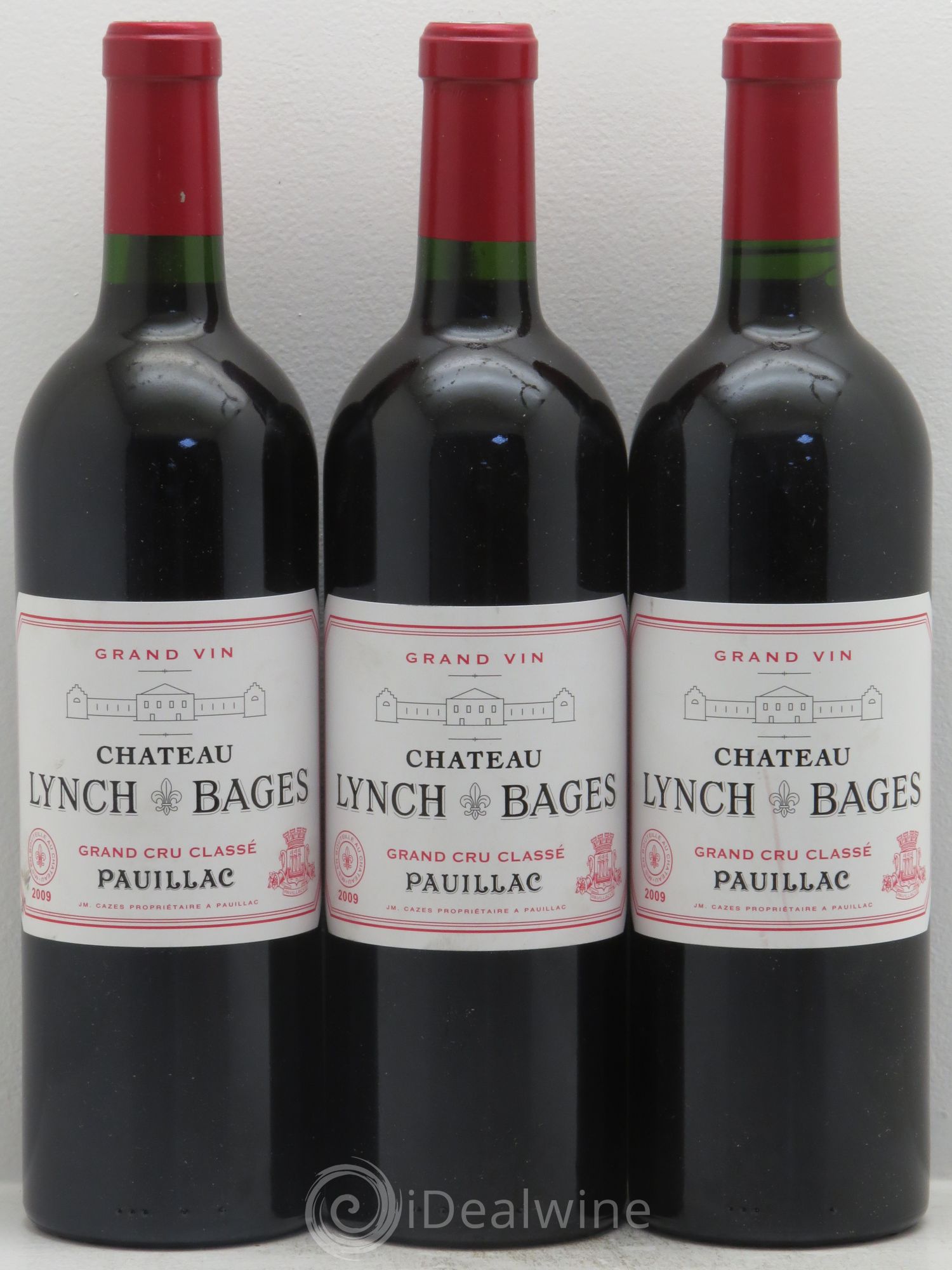 Château Lynch Bages 5ème Grand Cru Classé 2009 - Lot de 3 bouteilles - 0