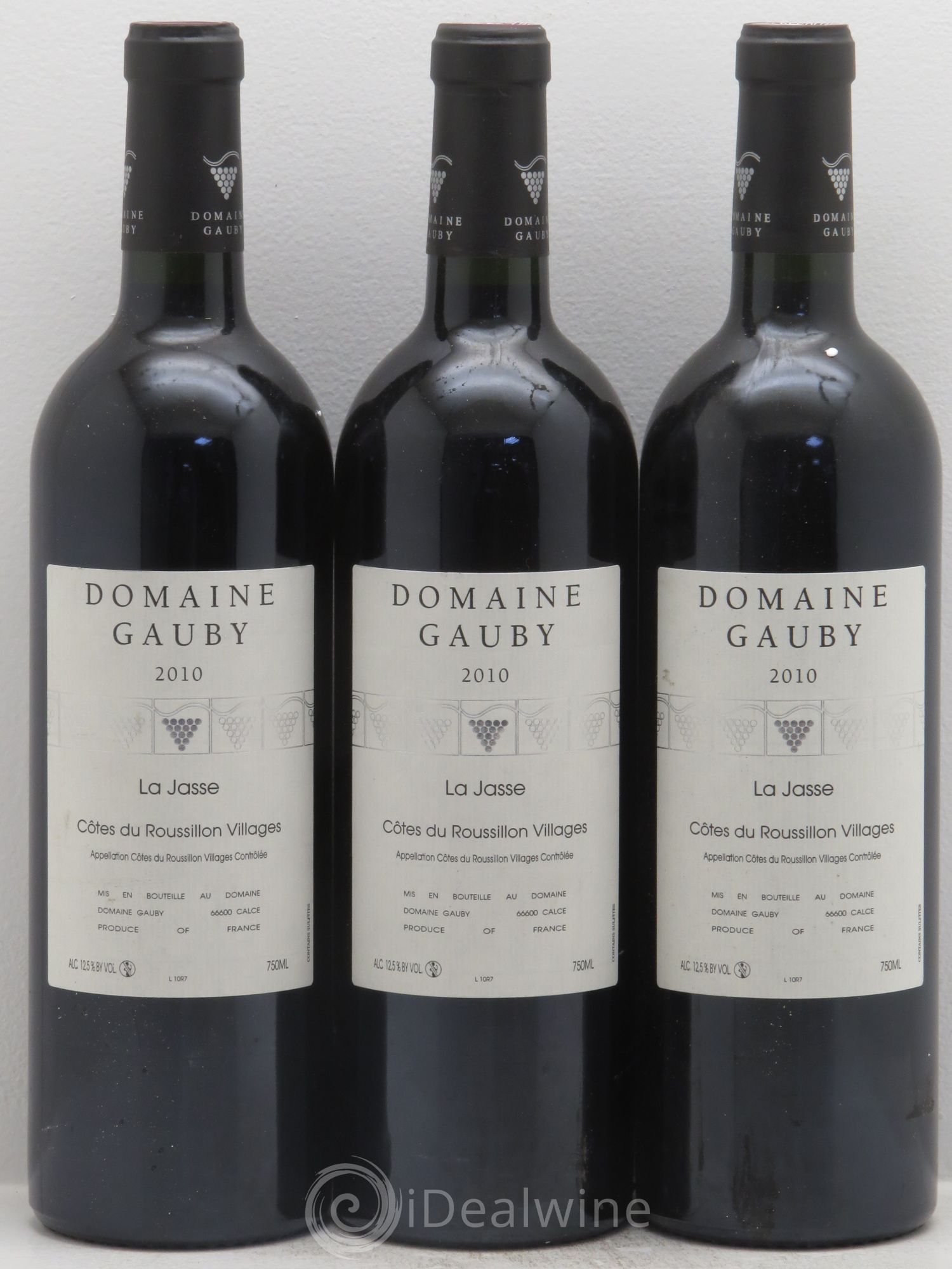 Côtes du Roussillon Villages La Jasse Gauby (Domaine) 2010 - Lot de 3 bouteilles - 0
