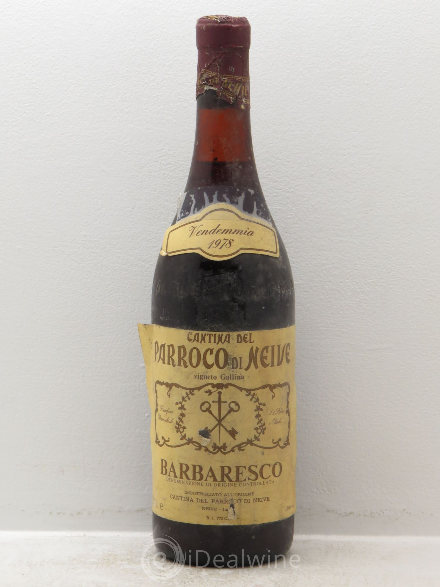 Barbaresco DOCG Cantina del Parroco di Neive - Vigneto Gallina 1978 - Posten von 1 Flasche - 0