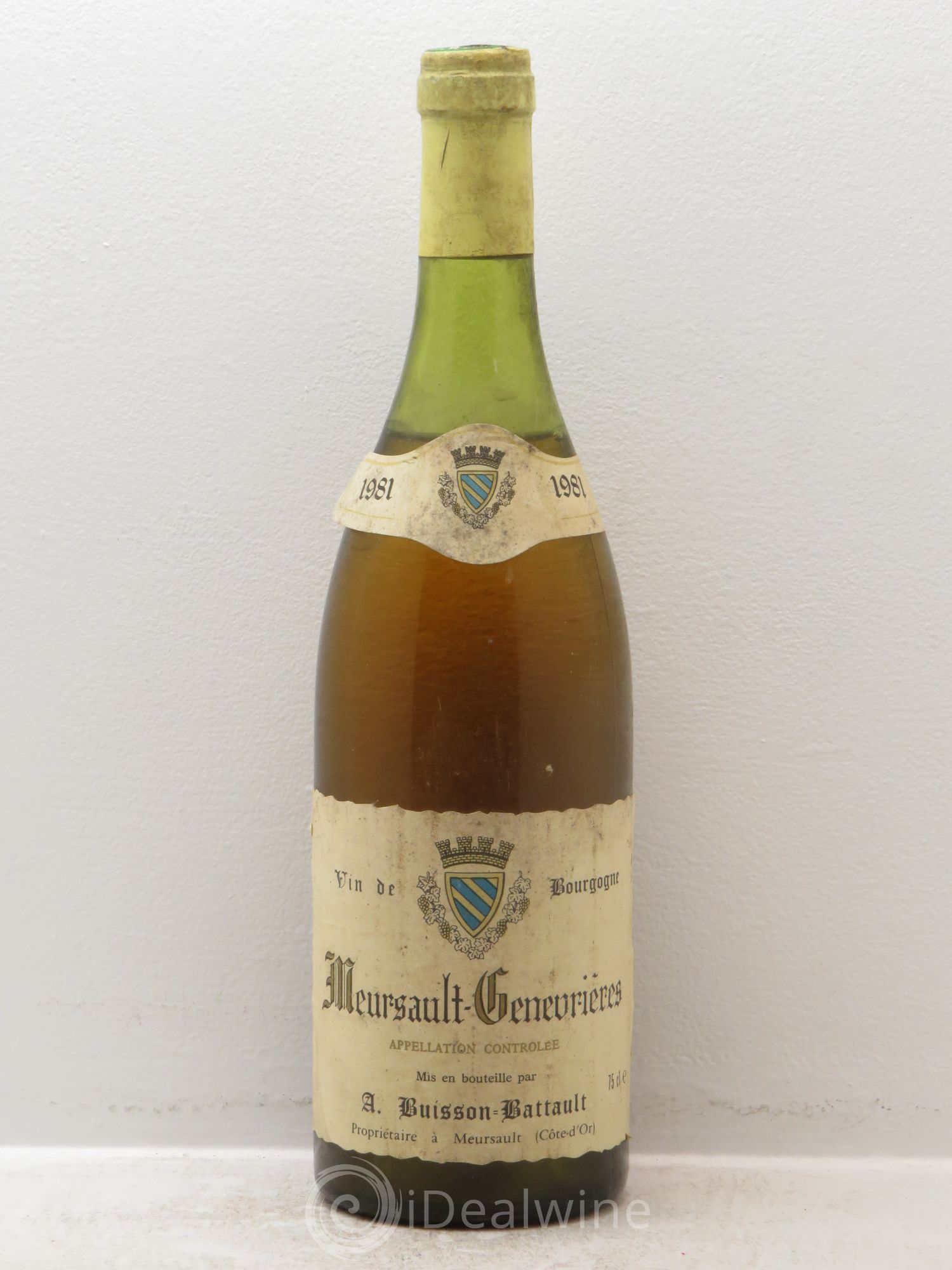 Meursault 1er Cru Domaine Buisson Battault 1981 - Lot de 1 bouteille - 0