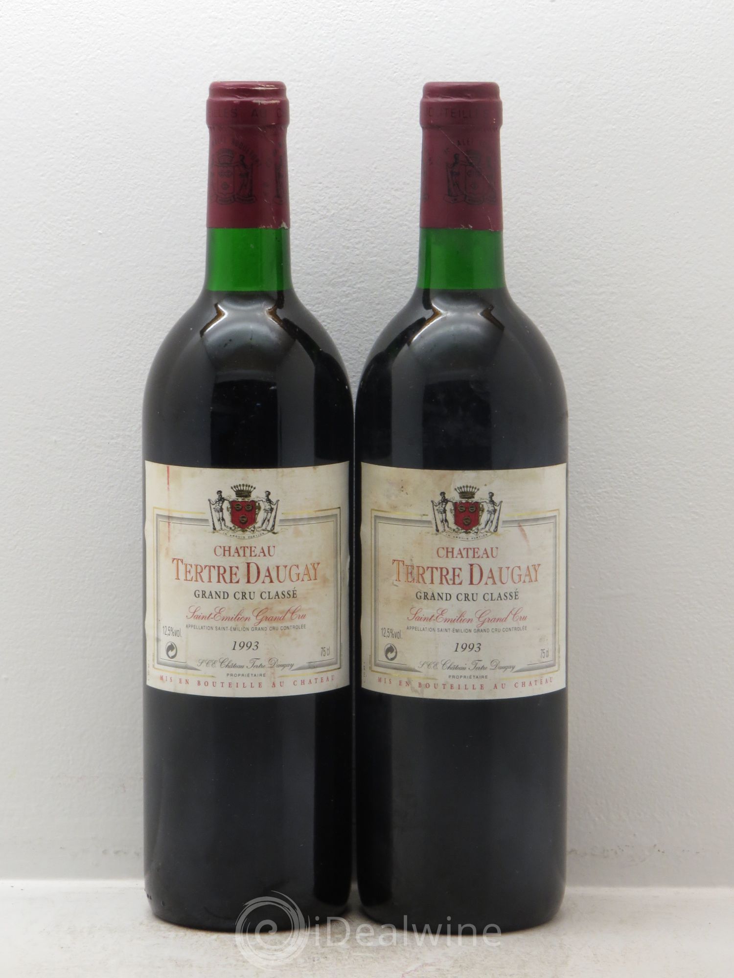 Château Tertre Daugay Grand Cru Classé 1993 - Lot de 2 bouteilles - 0