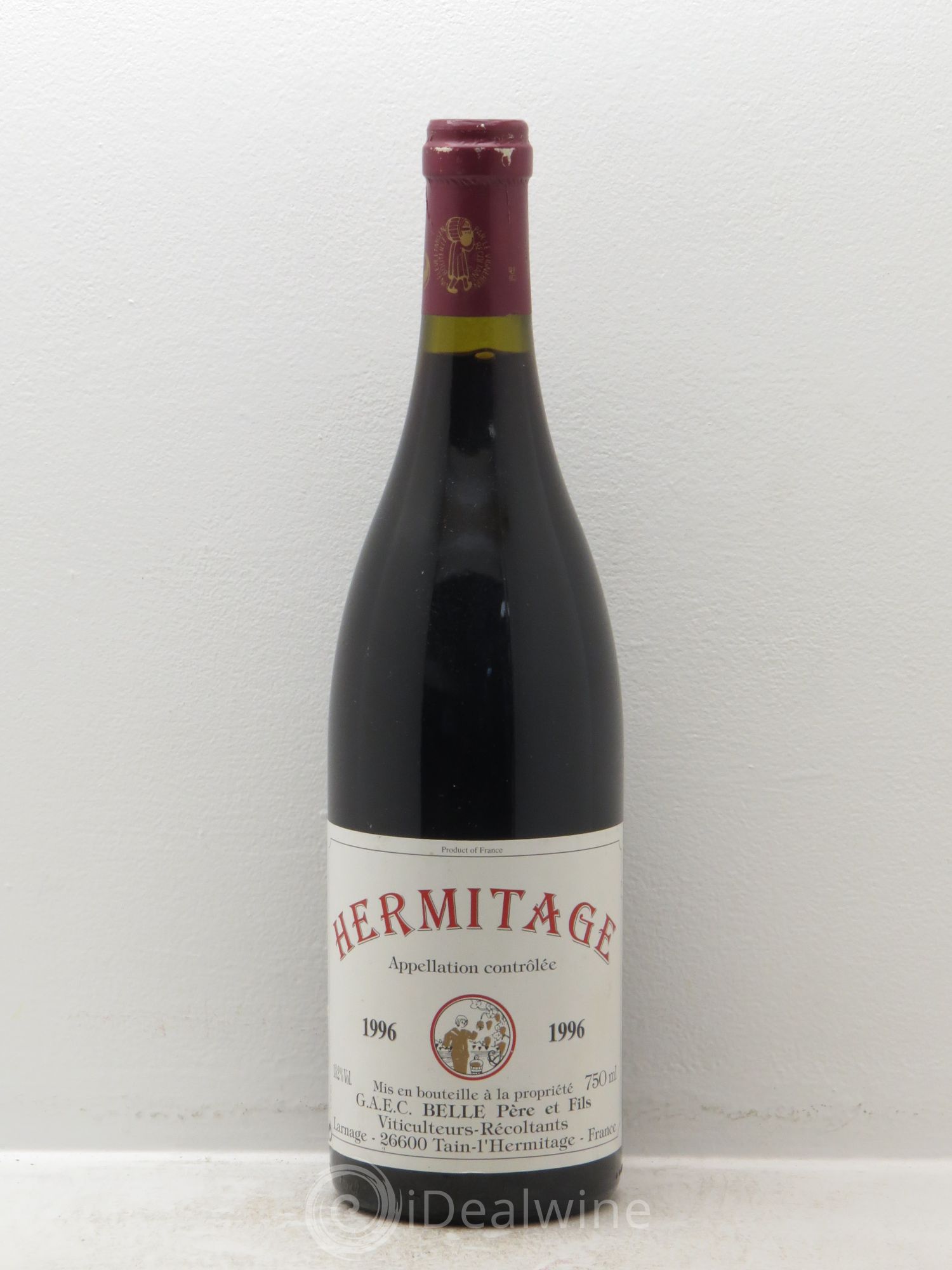 Hermitage Domaine Belle P&F 1996 - Posten von 1 Flasche - 0