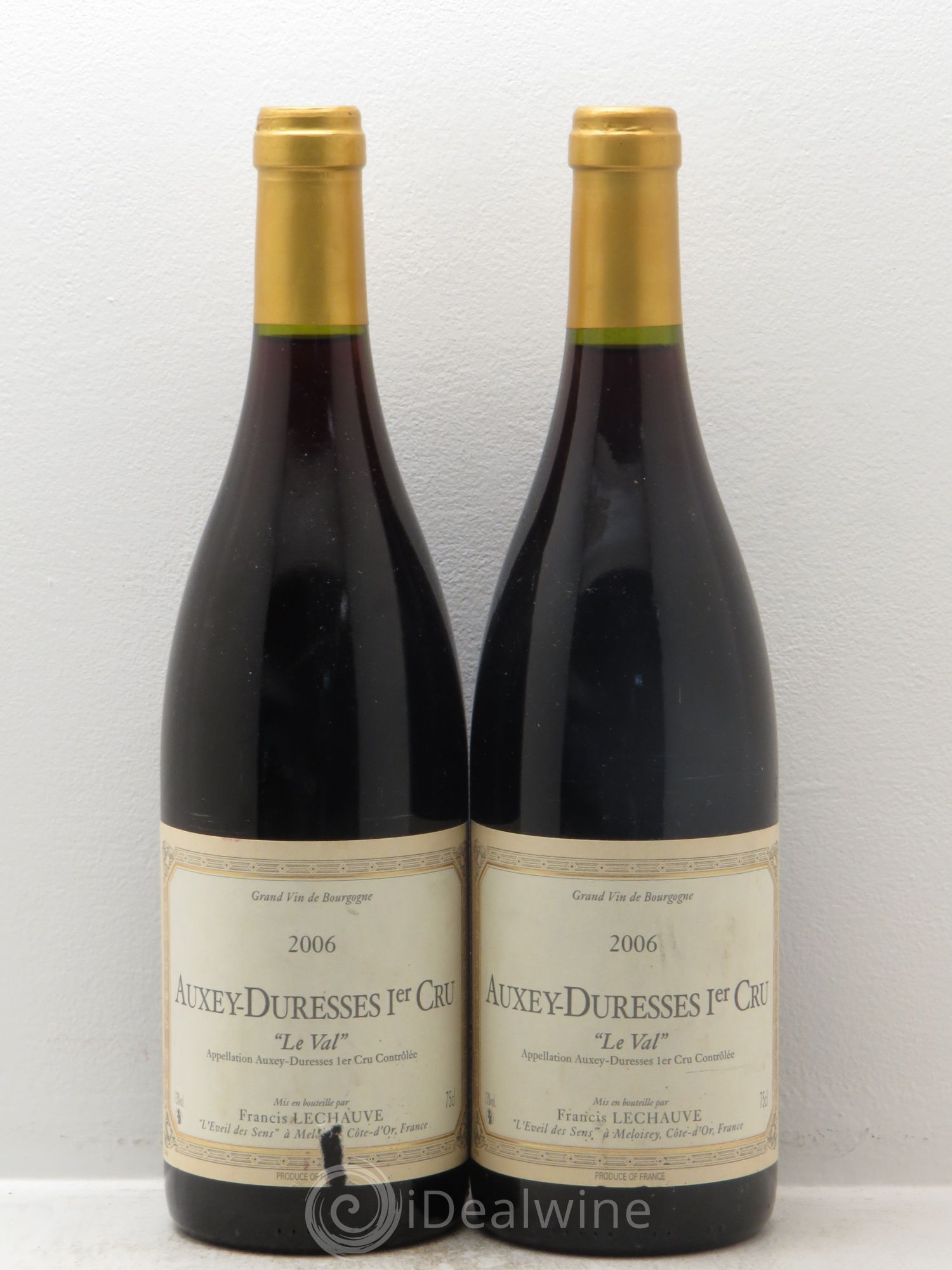 Auxey-Duresses 1er Cru Le Val - Francis Lechauve 2006 - Lot de 2 bouteilles - 0