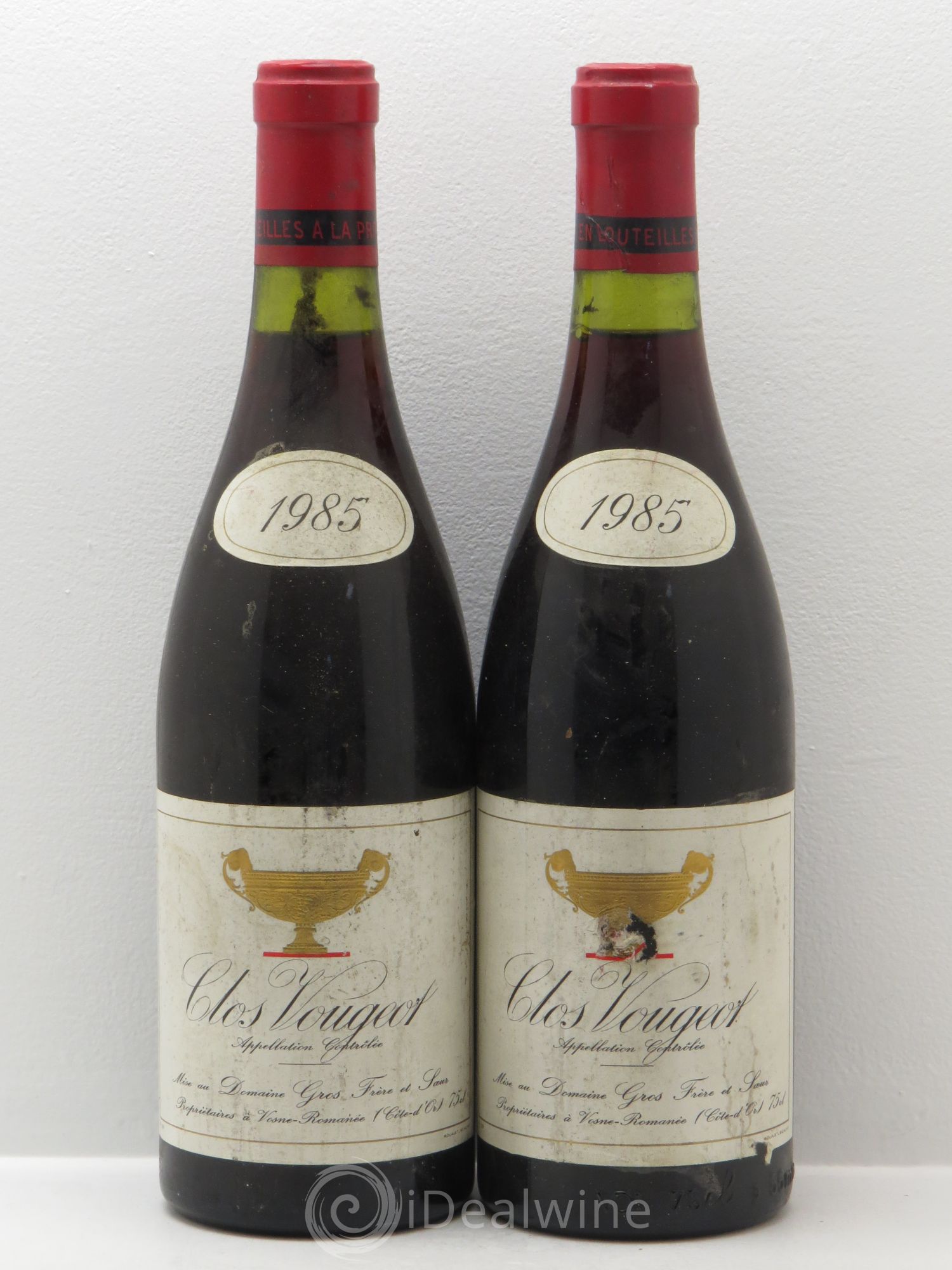 Clos de Vougeot Grand Cru Musigni Gros Frère & Soeur 1985 - Lot de 2 bouteilles - 0