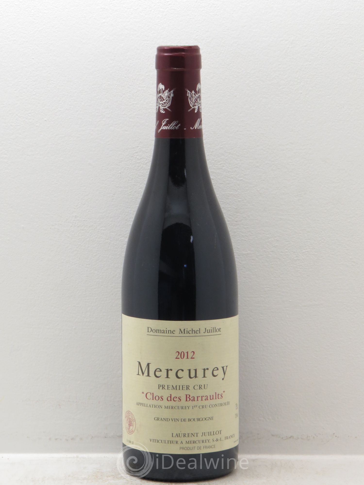 Mercurey 1er Cru Clos des Barraults Michel Juillot (Domaine) 2012 - Lot de 1 bouteille - 0