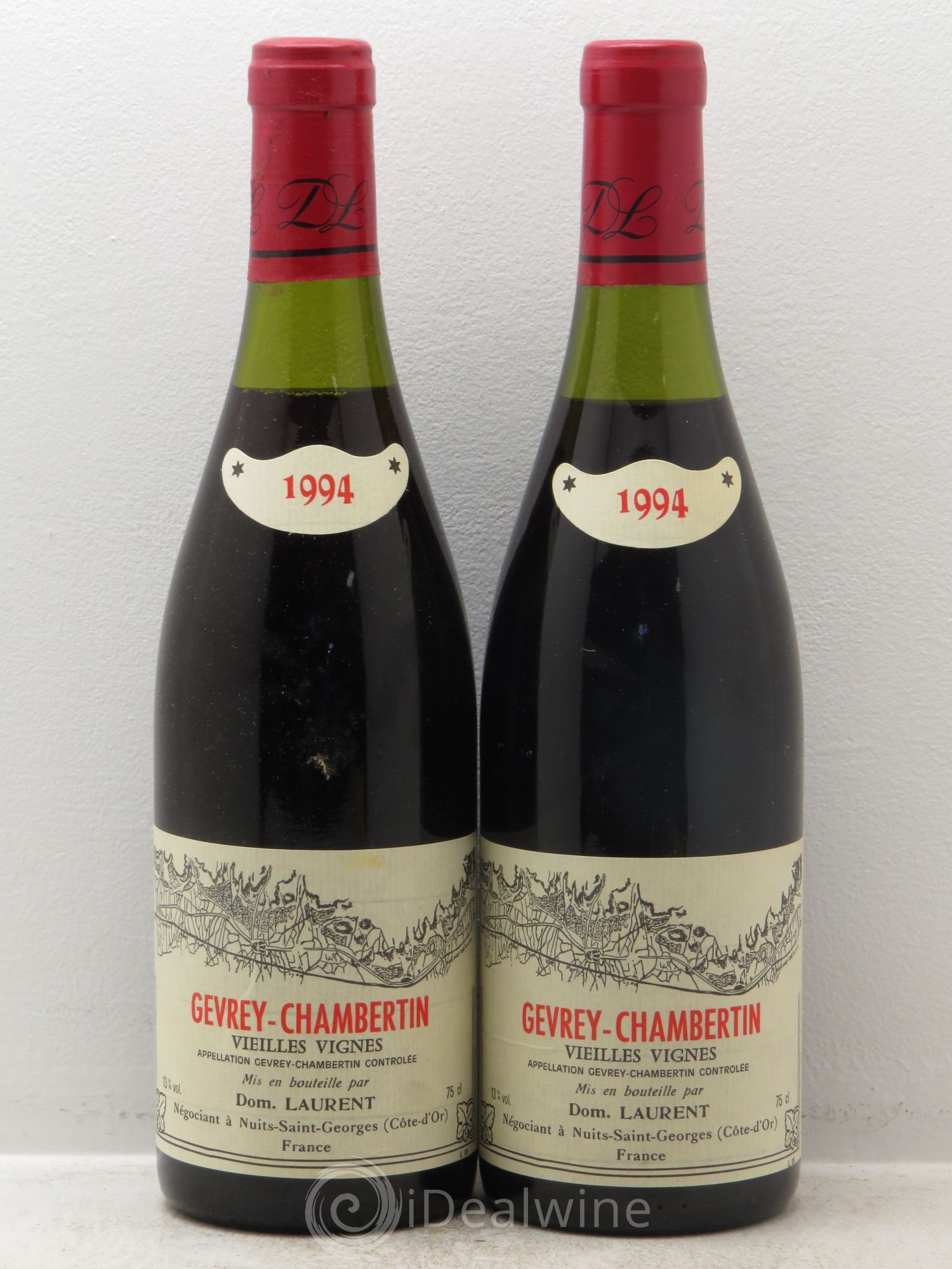 Gevrey-Chambertin Vieilles vignes Dominique Laurent 1994 - Lot de 2 bouteilles - 0