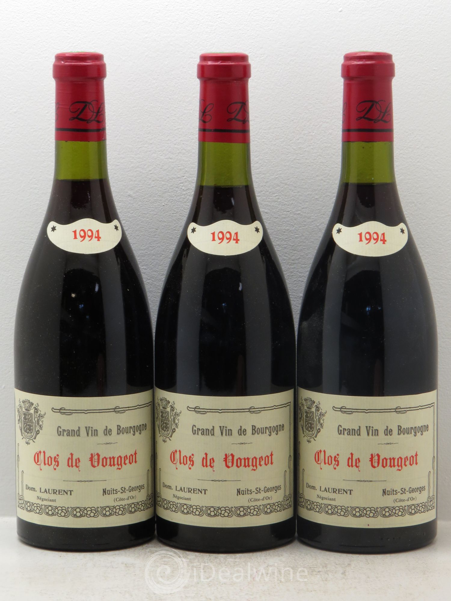 Clos de Vougeot Grand Cru 1994 - Lot de 3 bouteilles - 0