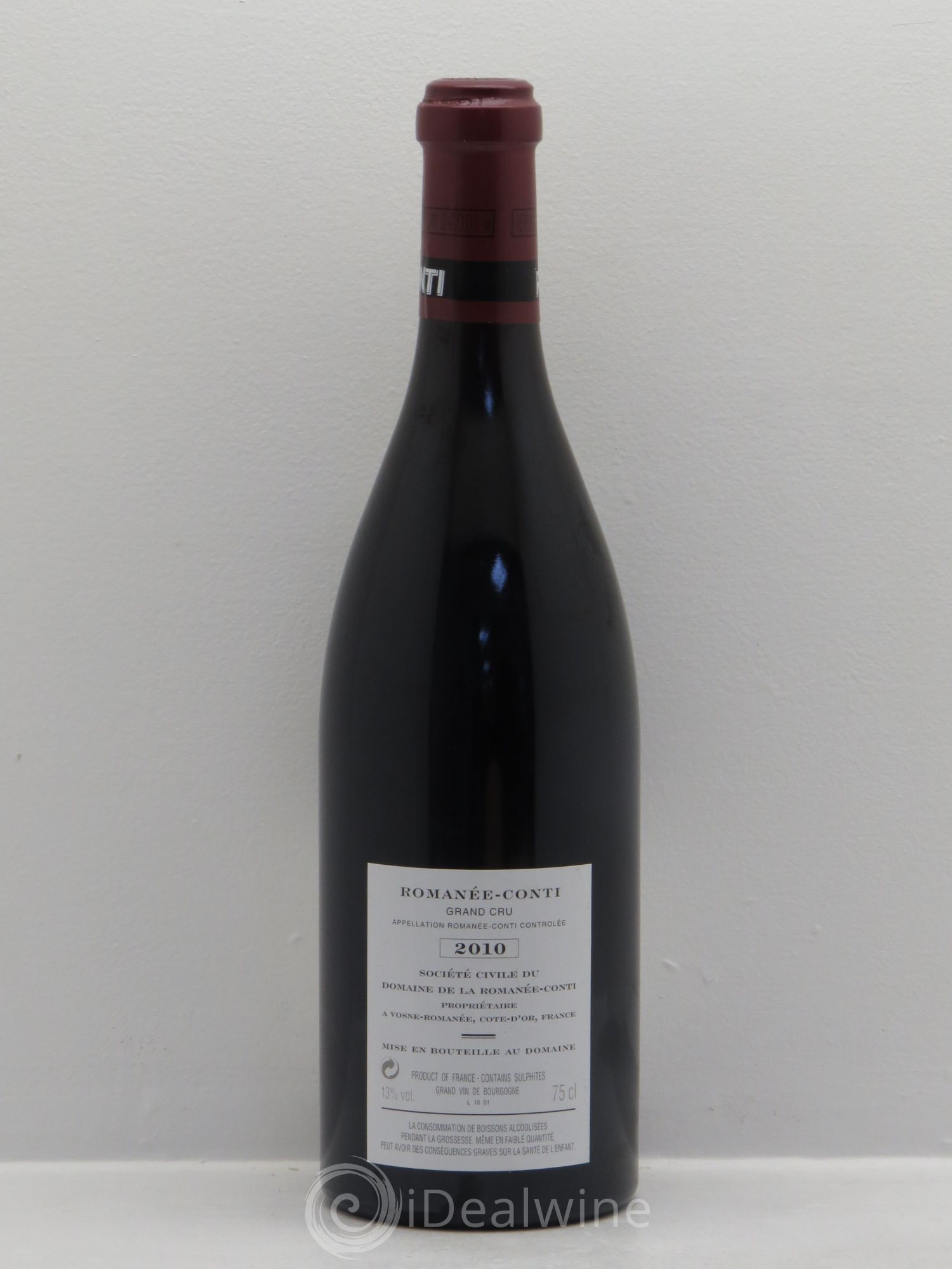 Romanée-Conti Grand Cru Domaine de la Romanée-Conti 2010 - Lot de 1 bouteille - 1