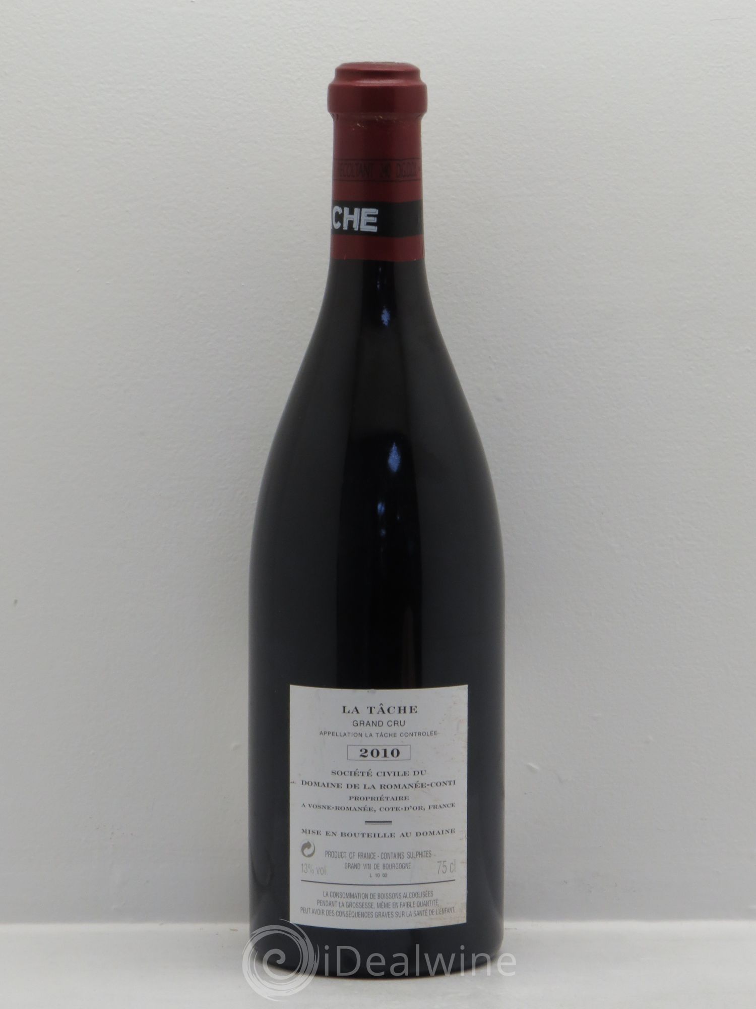 La Tâche Grand Cru Domaine de la Romanée-Conti 2010 - Lot de 1 bouteille - 1