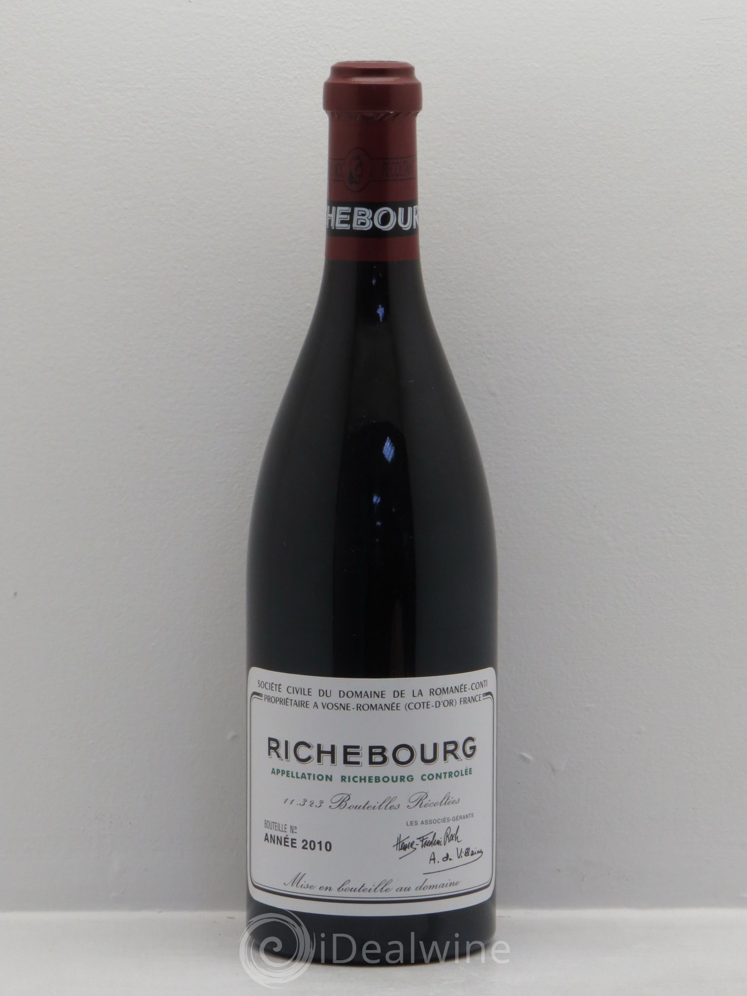 Richebourg Grand Cru Domaine de la Romanée-Conti 2010 - Lot de 1 bouteille - 0