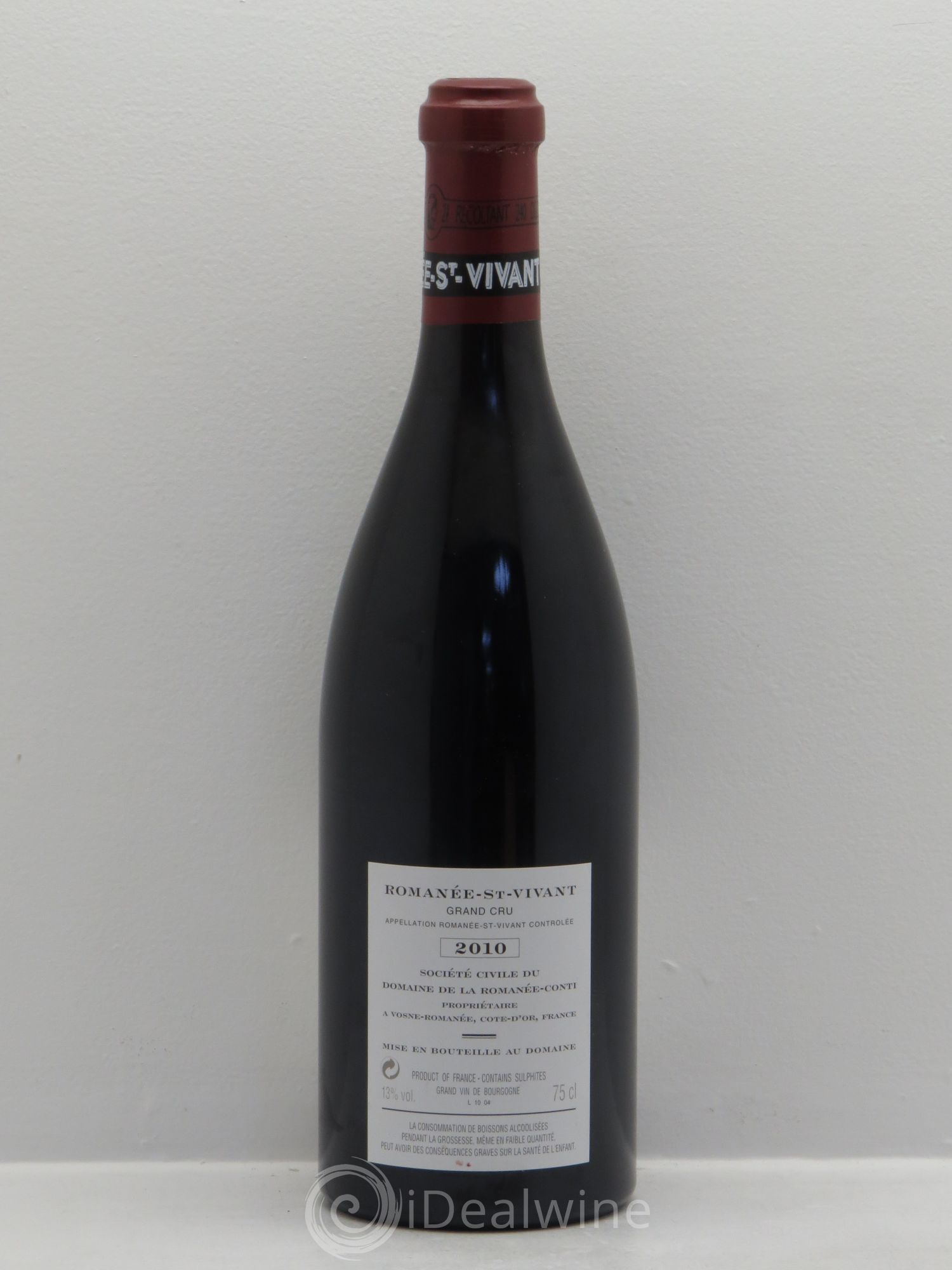Romanée-Saint-Vivant Grand Cru Domaine de la Romanée-Conti 2010 - Lot de 1 bouteille - 1