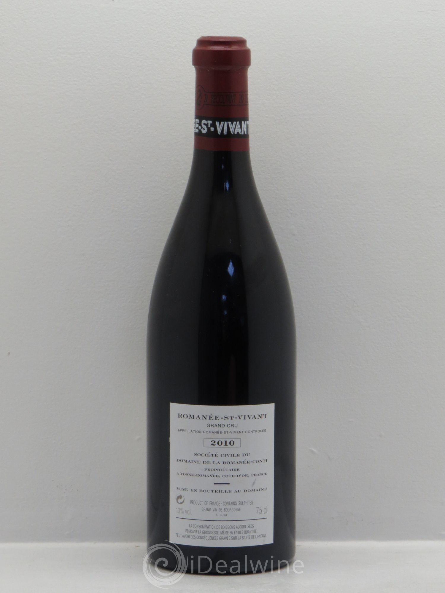 Romanée-Saint-Vivant Grand Cru Domaine de la Romanée-Conti 2010 - Lot de 1 bouteille - 1