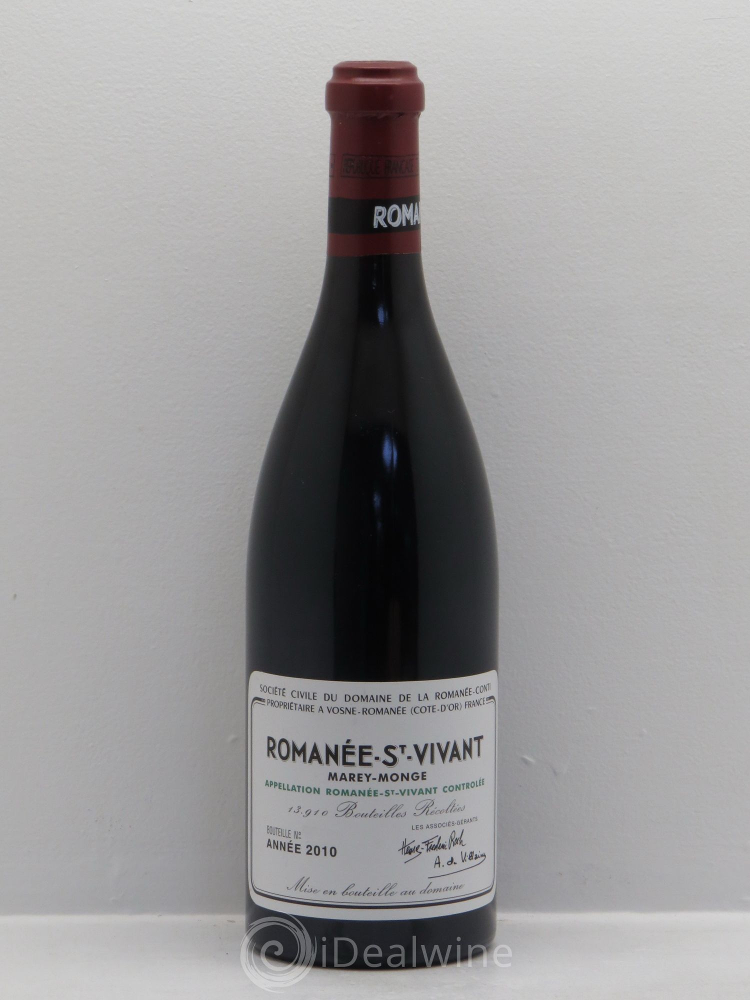 Romanée-Saint-Vivant Grand Cru Domaine de la Romanée-Conti 2010 - Lot de 1 bouteille - 0