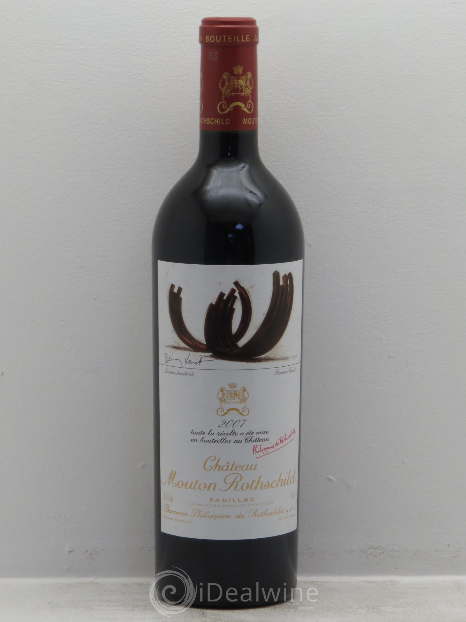 Château Mouton Rothschild 1er Grand Cru Classé 2007 - Lot de 1 bouteille - 0