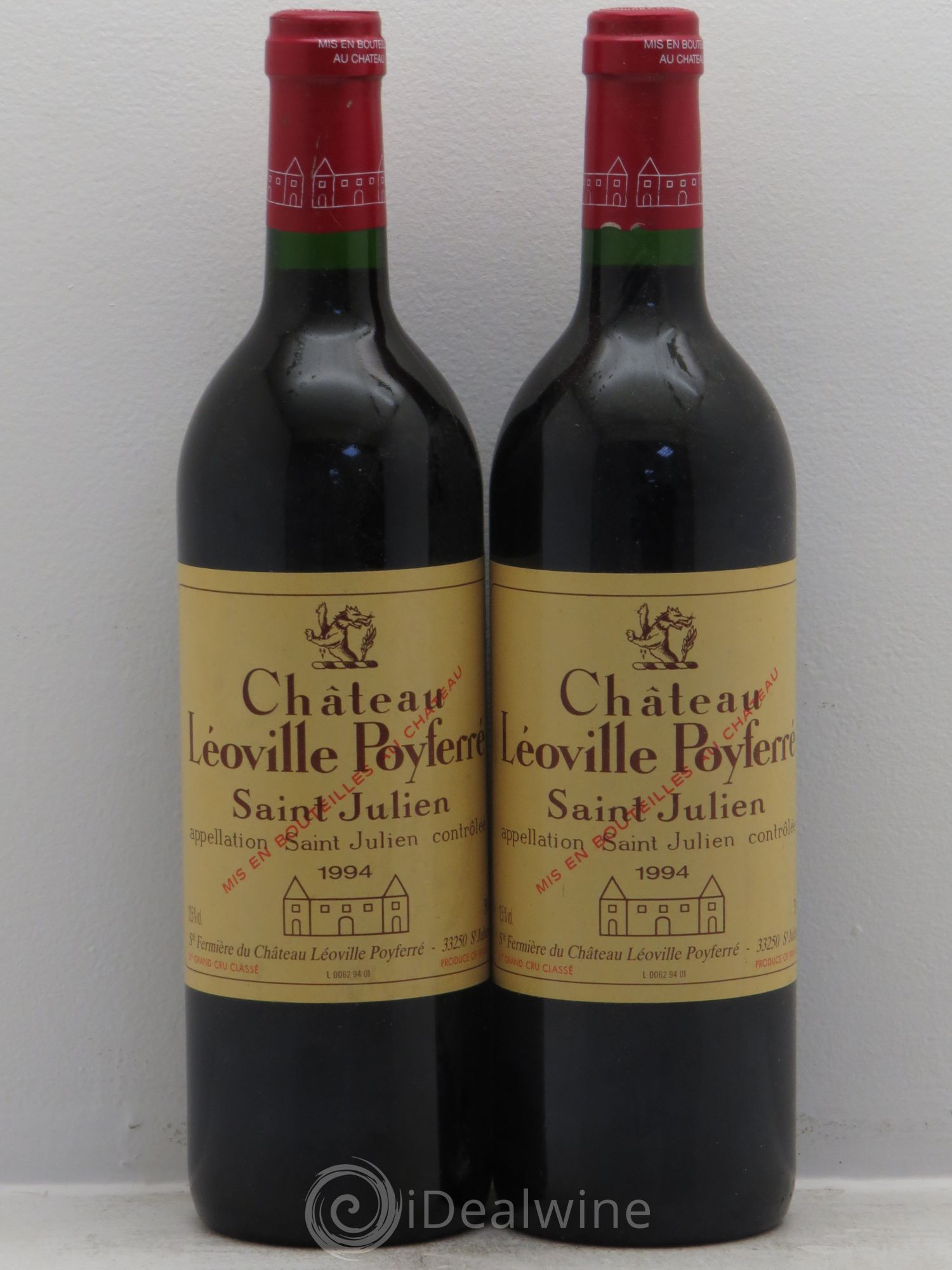 Château Léoville Poyferré 2ème Grand Cru Classé 1994 - Lot de 2 bouteilles - 0