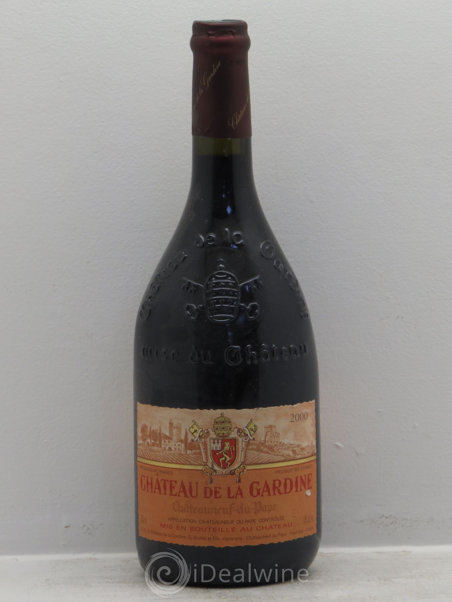 Châteauneuf-du-Pape Château de La Gardine Famille Brunel 2000 - Lot de 6 bouteilles - 0