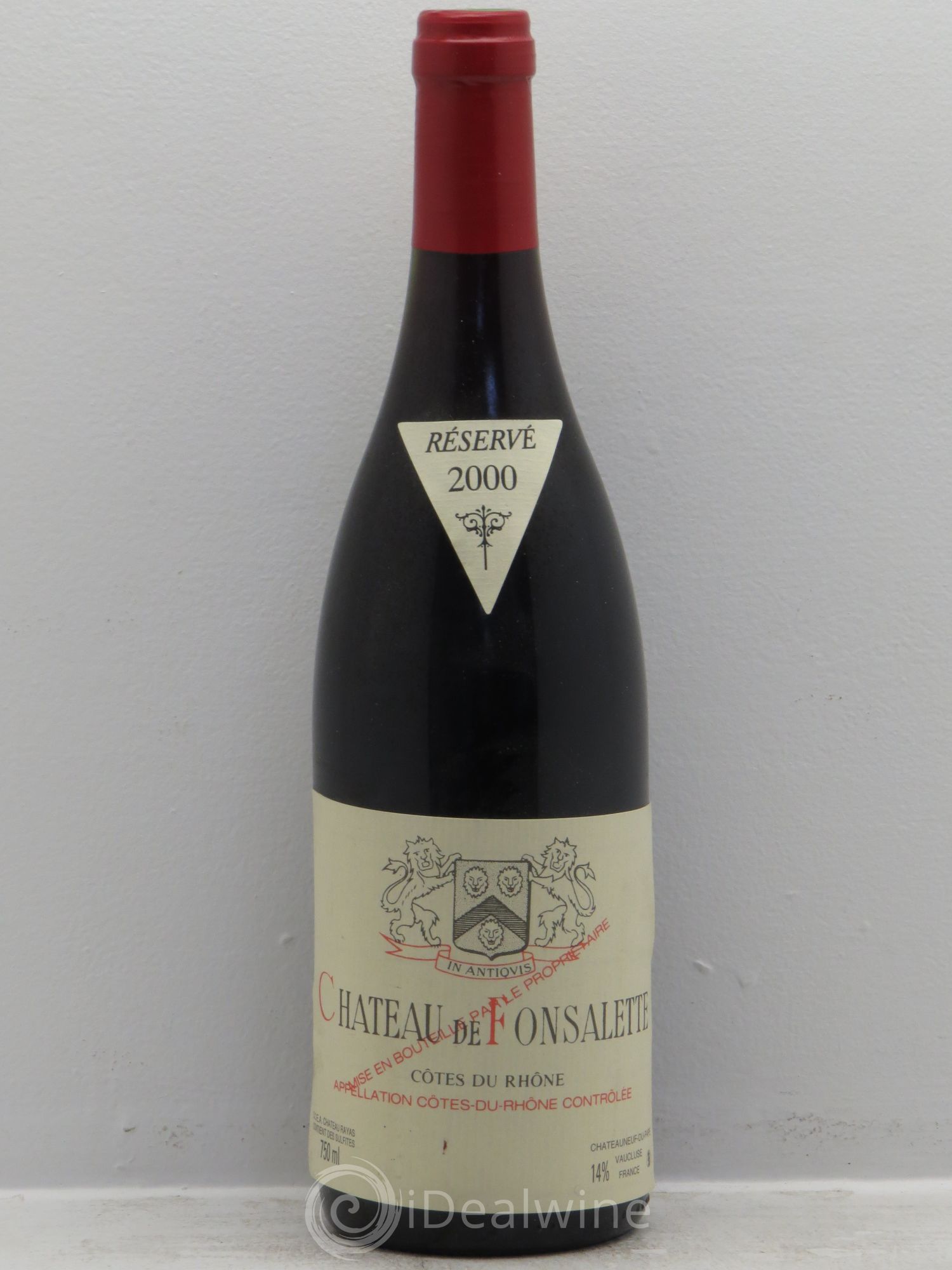 Côtes-du-Rhône Château de Fonsalette Emmanuel Reynaud 2000 - Lot de 1 bouteille - 0