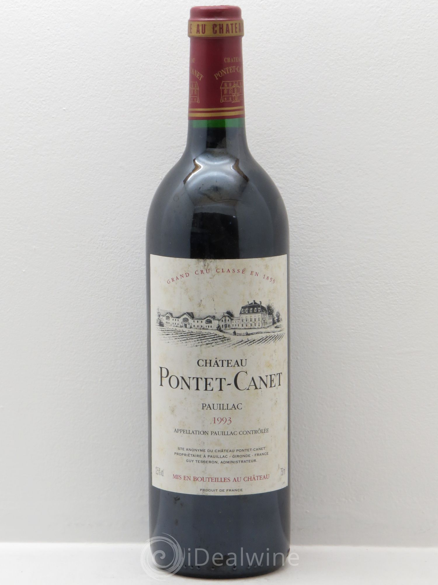 Château Pontet Canet 5ème Grand Cru Classé 1993 - Lot de 1 bouteille - 0