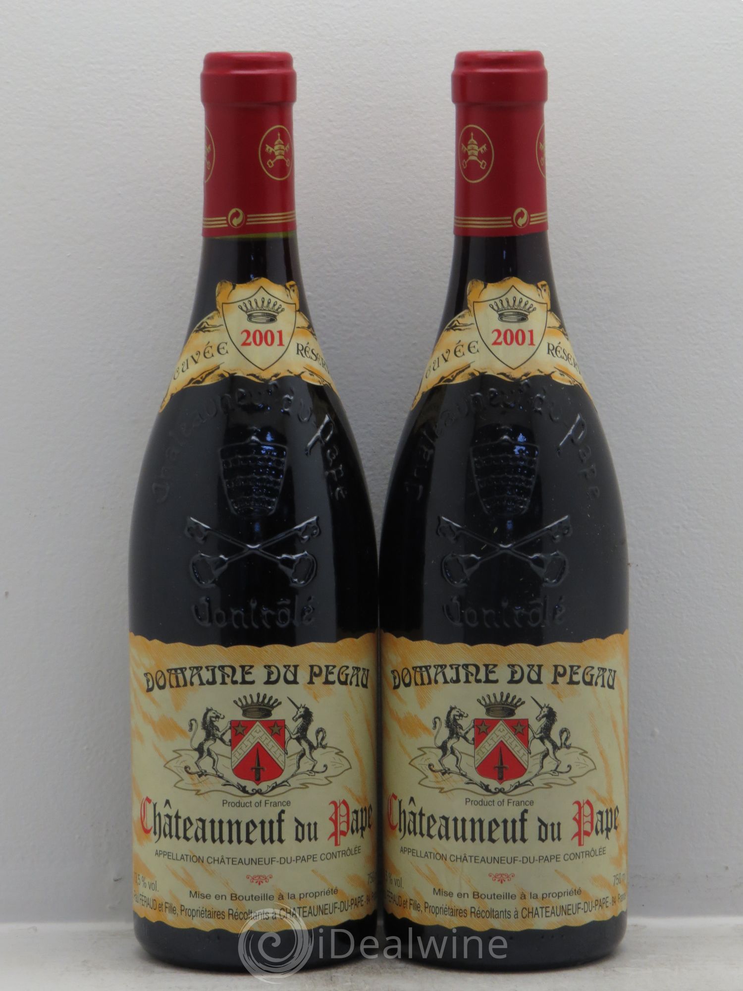 Châteauneuf-du-Pape Domaine du Pégau Cuvée Réservée Paul et Laurence Féraud 2001 - Lot de 2 bouteilles - 0