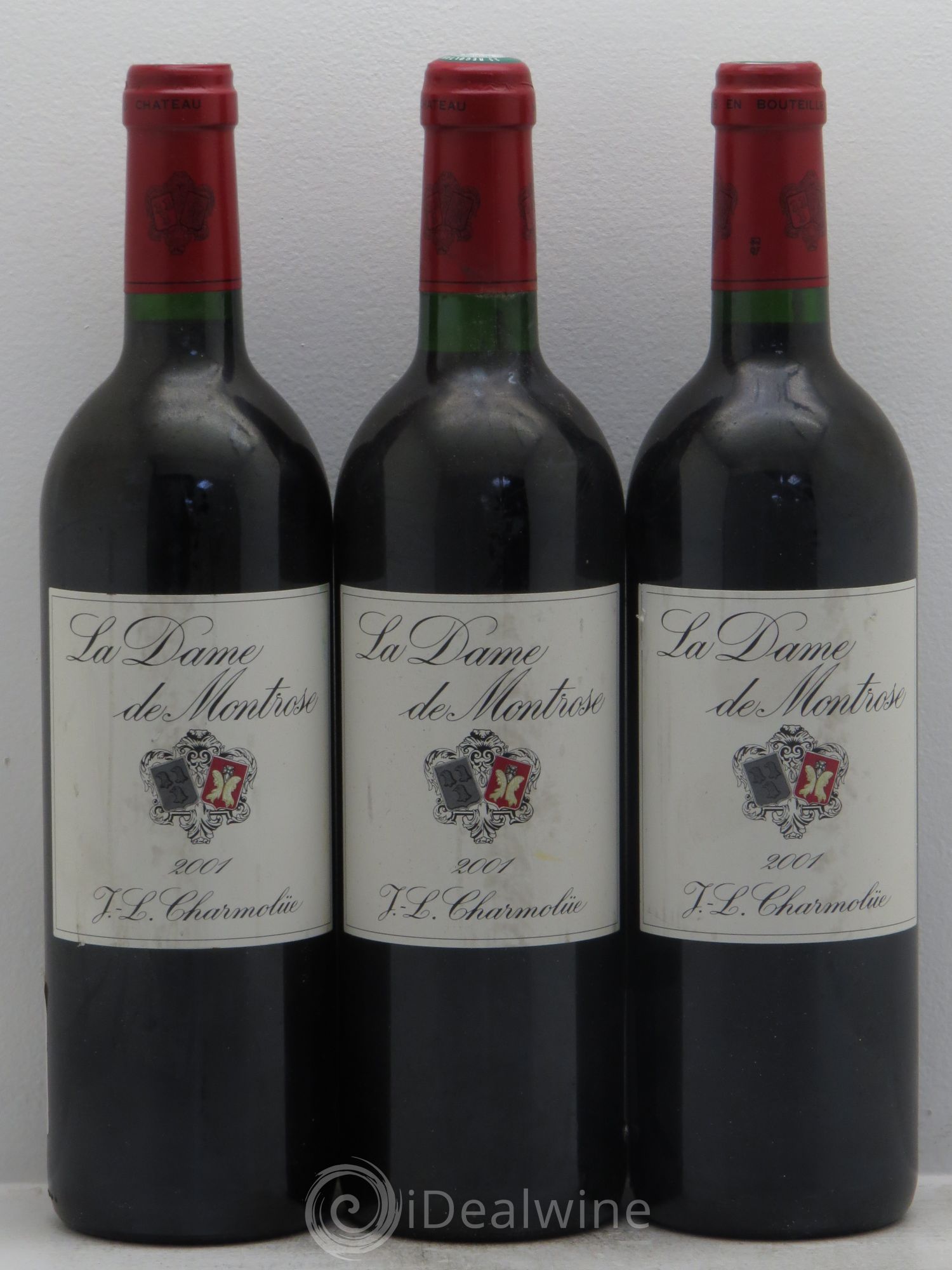 Château Montrose 2ème Grand Cru Classé 2001 - Lot de 3 bouteilles - 0