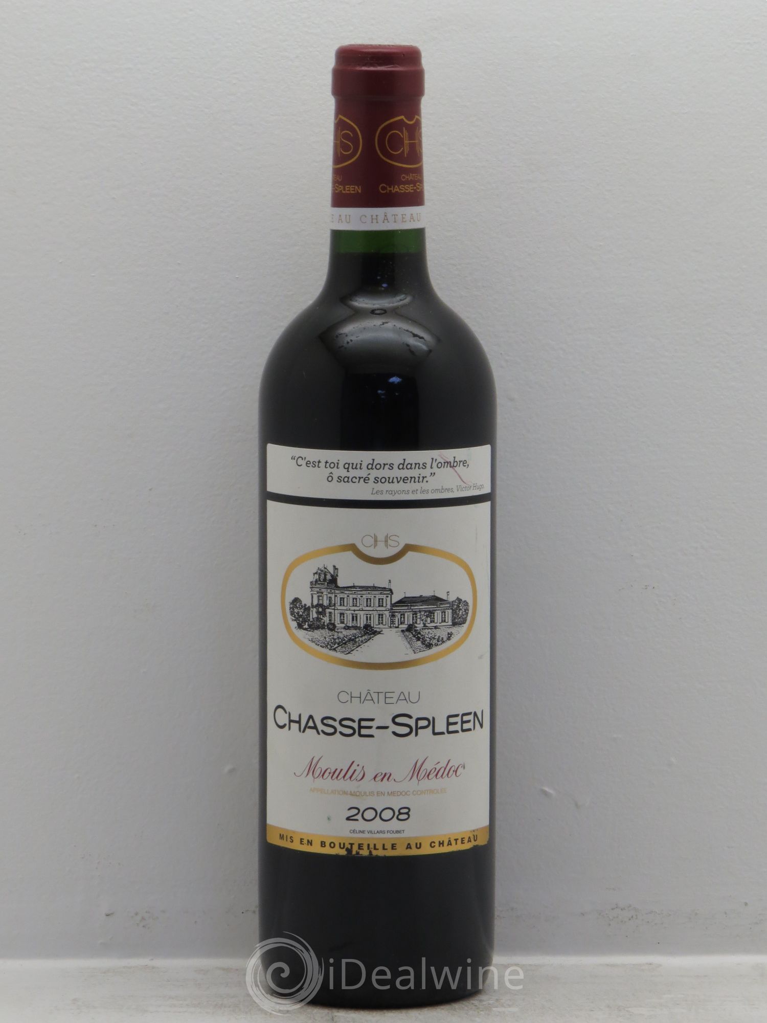 Château Chasse Spleen 2008 - Lot de 1 bouteille - 0