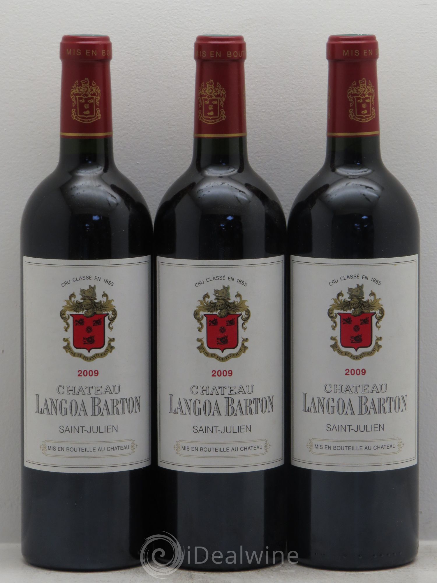 Château Langoa Barton 3ème Grand Cru Classé 2009 - Lot de 3 bouteilles - 0