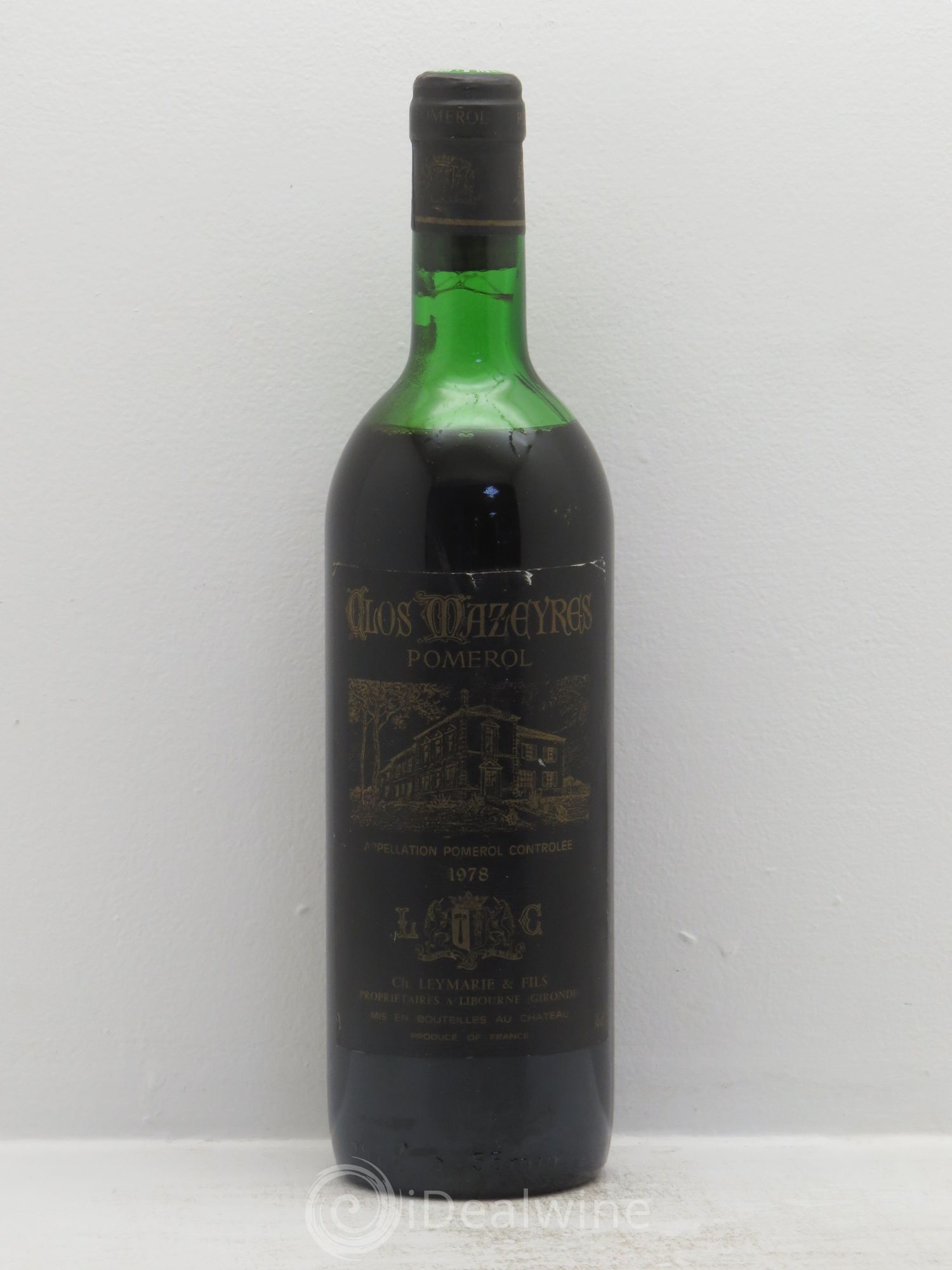 Pomerol Clos Mazeyres 1978 - Posten von 1 Flasche - 0