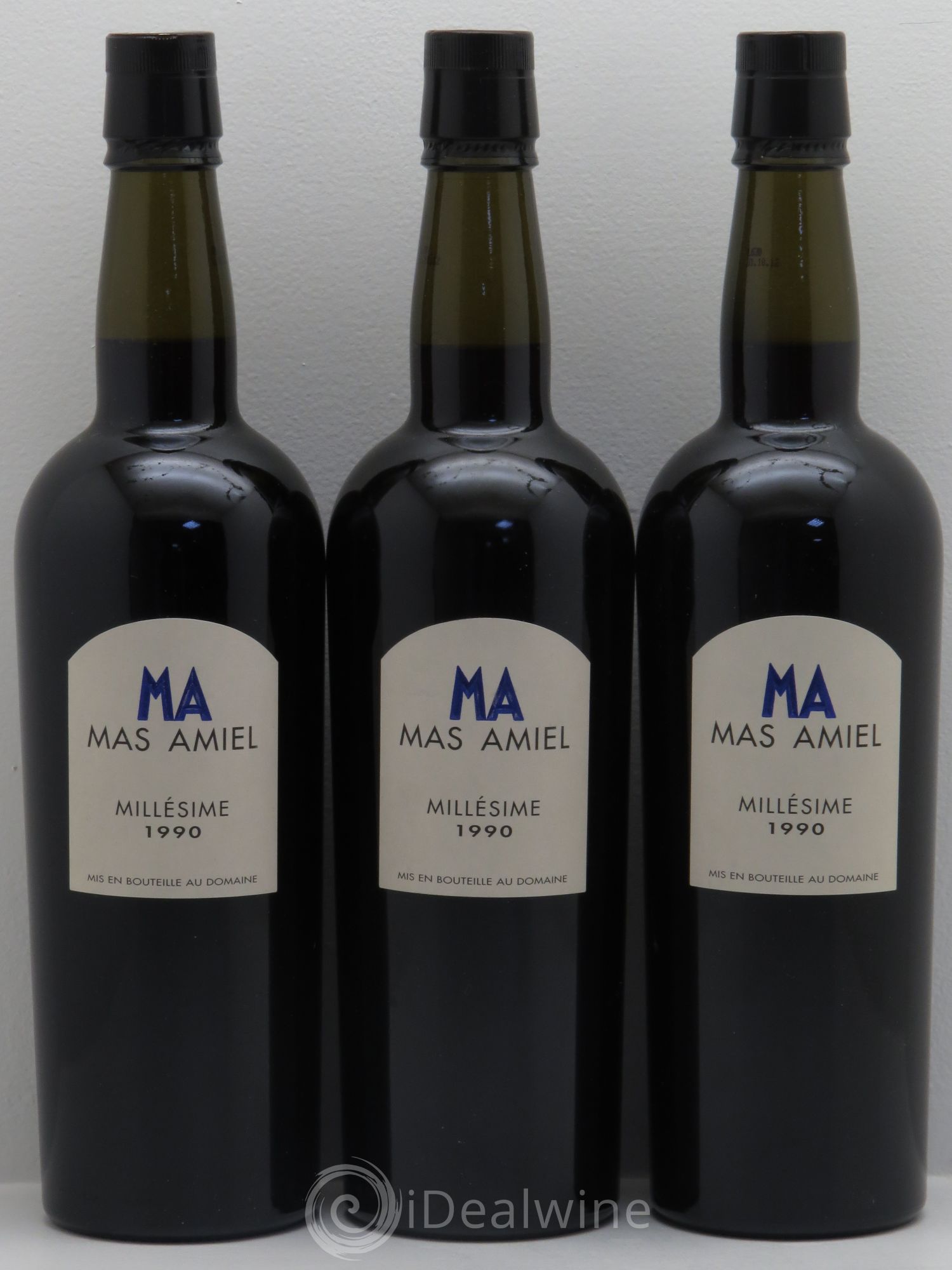 Maury Mas Amiel 1990 - Lot de 3 bouteilles - 0