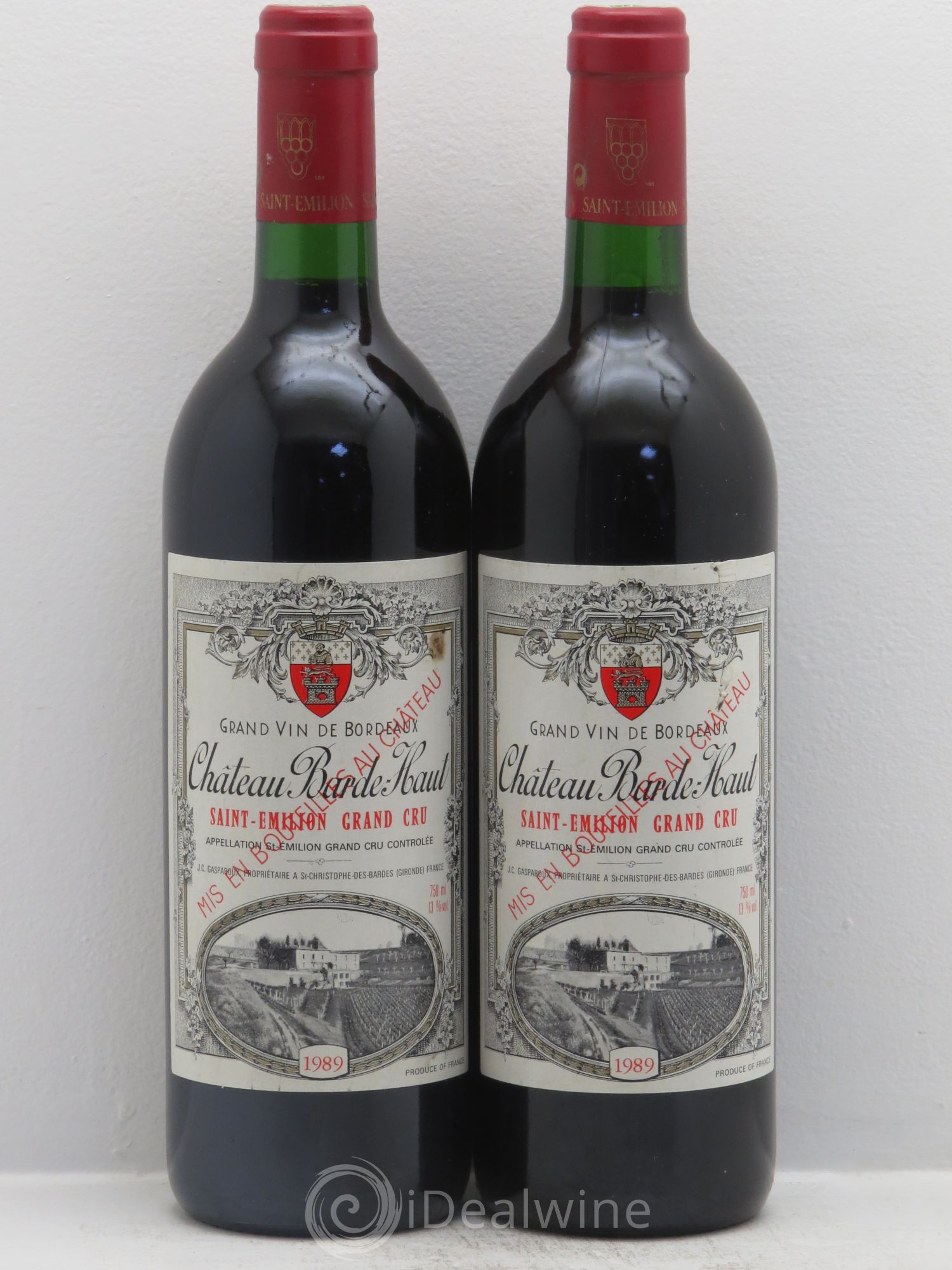 Château Barde Haut Grand Cru Classé 1989 - Lot de 2 bouteilles - 0