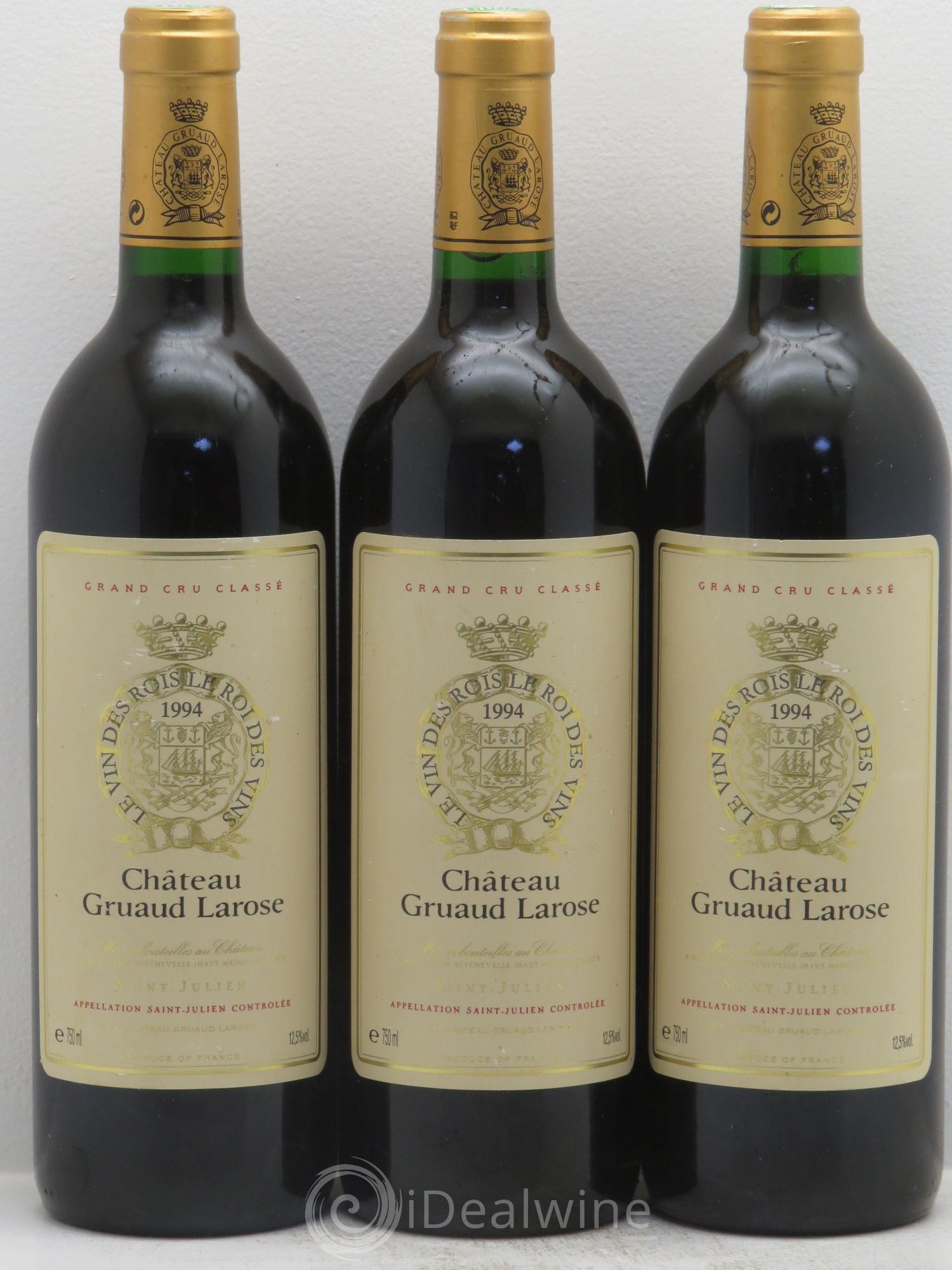 Château Gruaud Larose 2ème Grand Cru Classé 1994 - Lot de 3 bouteilles - 0