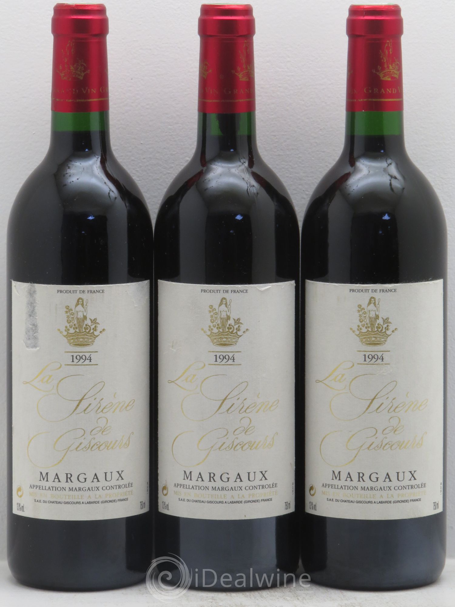 La Sirène de Giscours 1994 - Lot de 3 bouteilles - 0