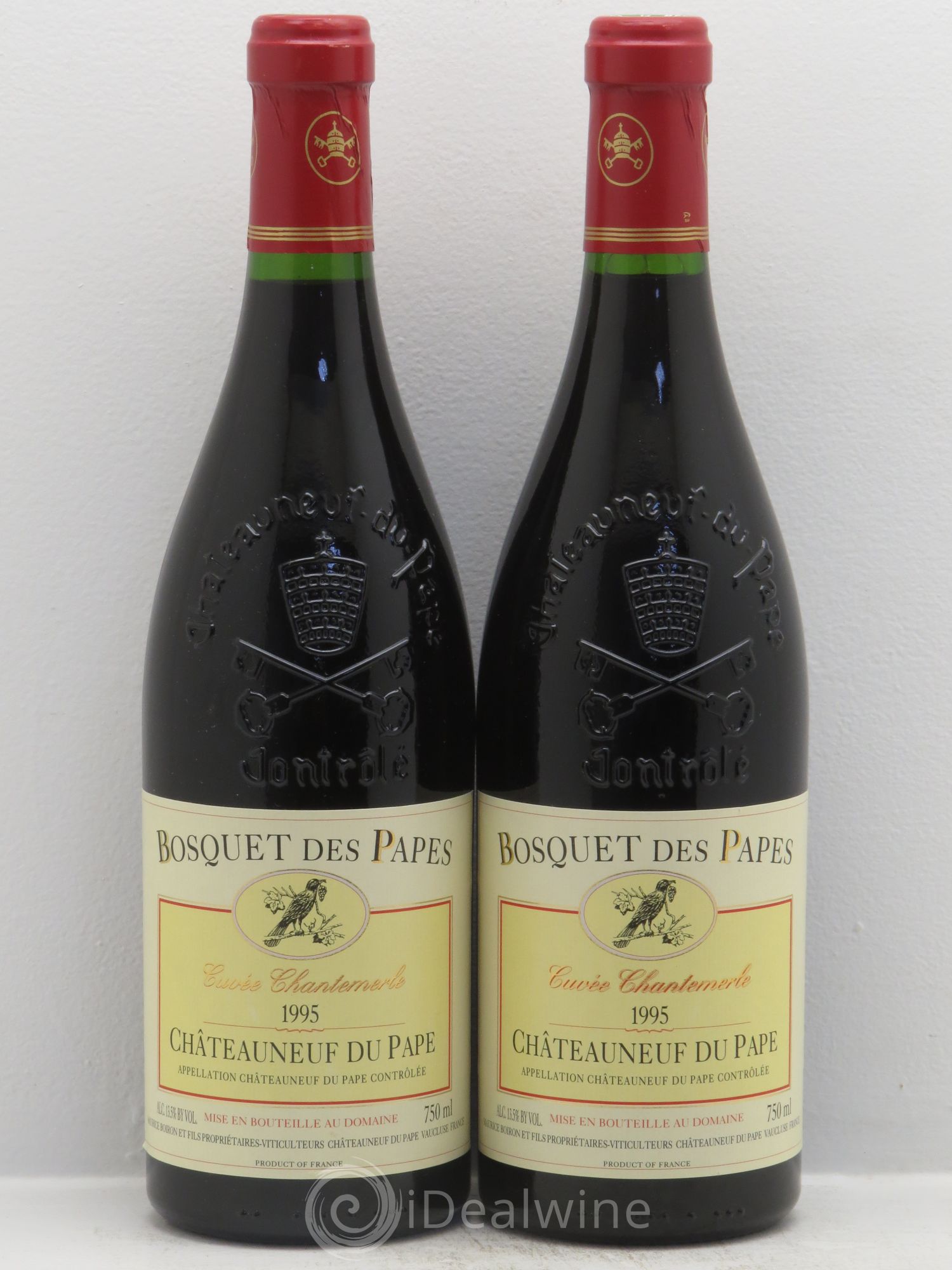 Châteauneuf-du-Pape Boiron Cuvée Chantemerle Bosquet des papes 1995 - Posten von 2 Flaschen - 0