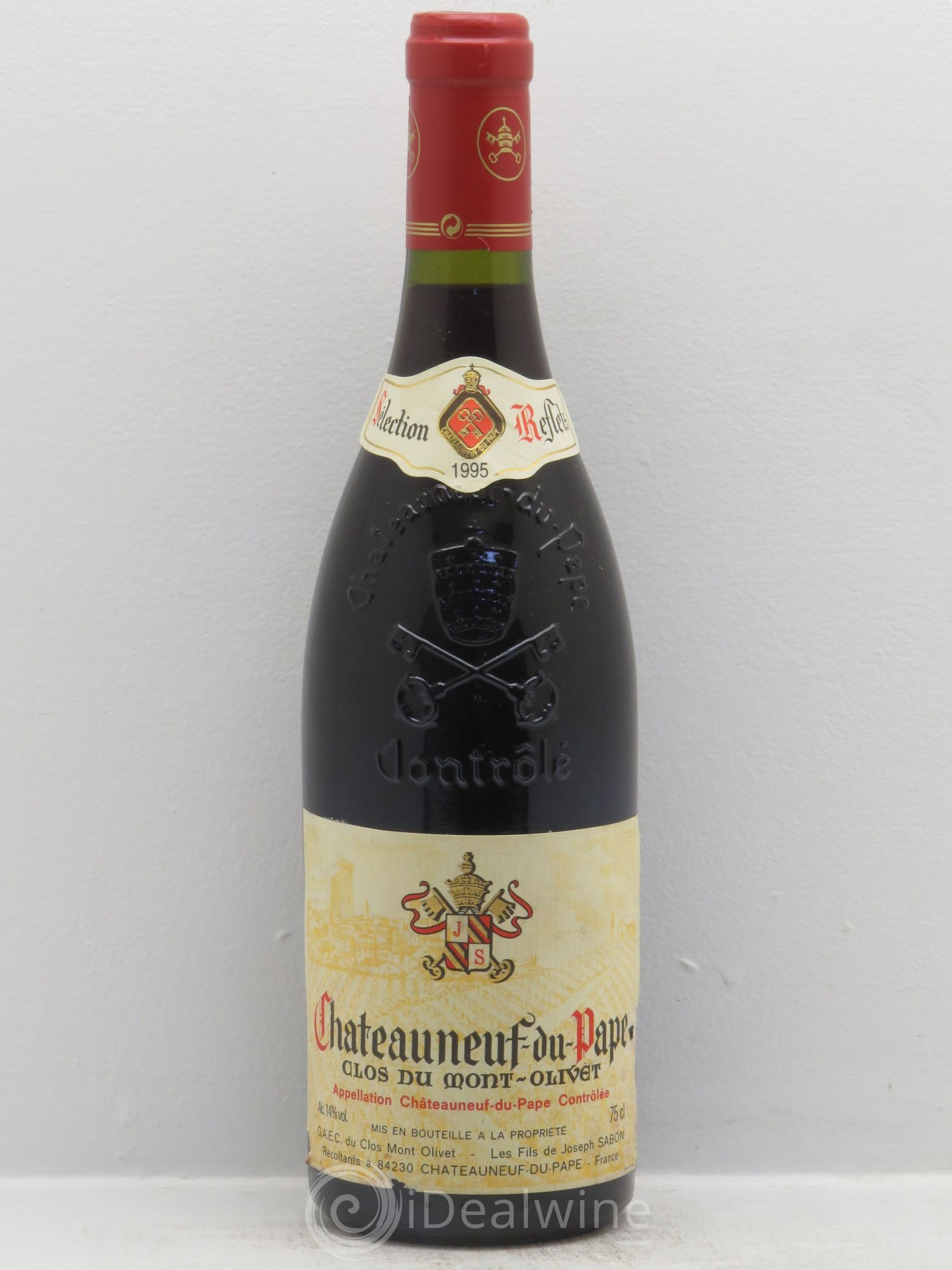 Châteauneuf-du-Pape Clos du Mont-Olivet sélection reflets 1995 - Lot de 6 bouteilles - 0
