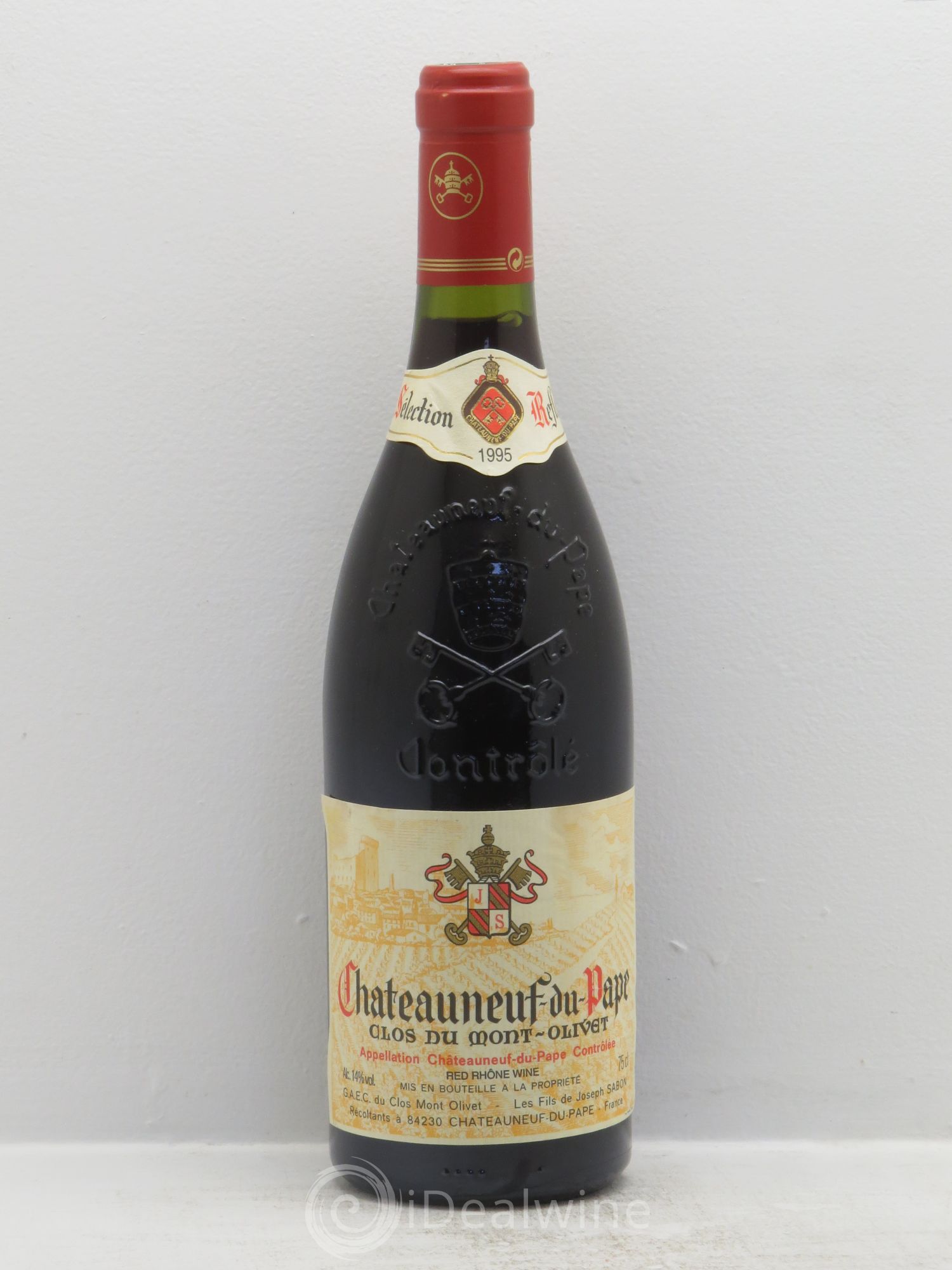 Châteauneuf-du-Pape Clos du Mont-Olivet sélection reflets 1995 - Lot de 1 bouteille - 0